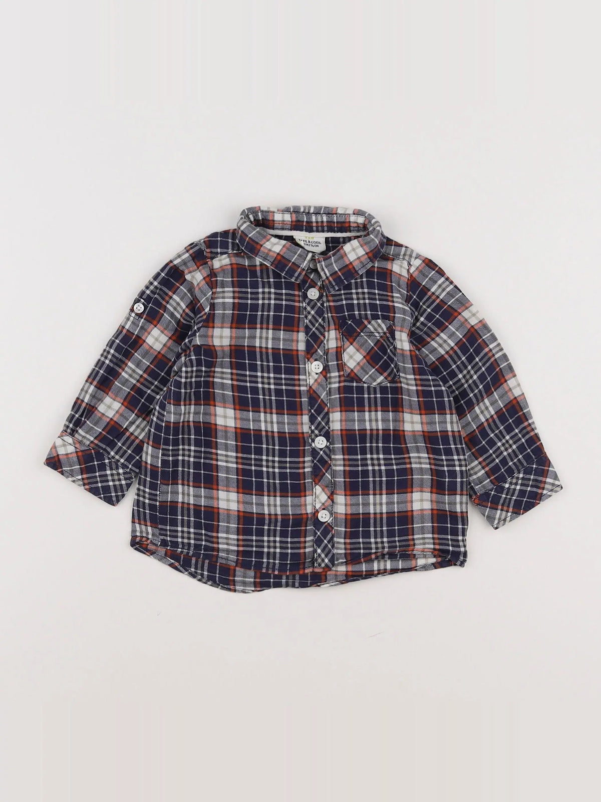 Tape à l'oeil - chemise bleu - 12 mois