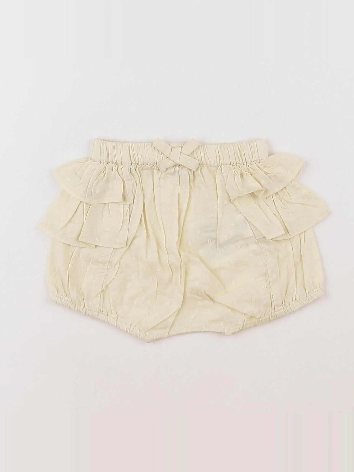 Boutchou - bloomer volants au dos jaune - 1 mois