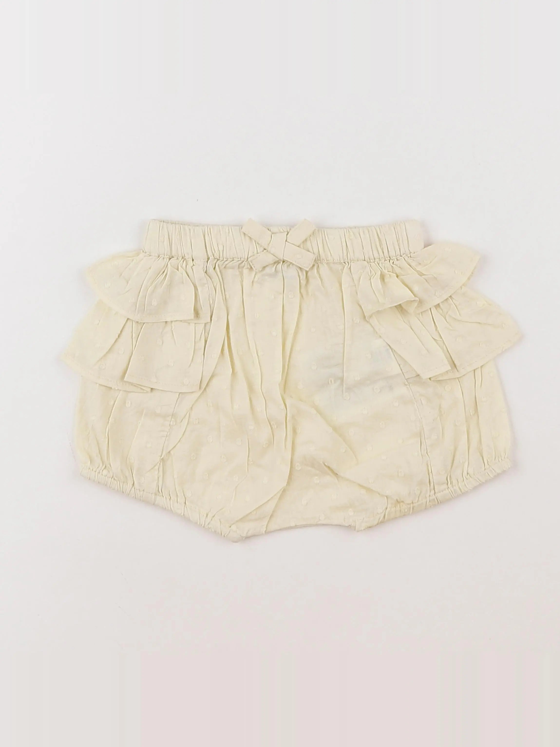 Boutchou - bloomer volants au dos jaune - 1 mois