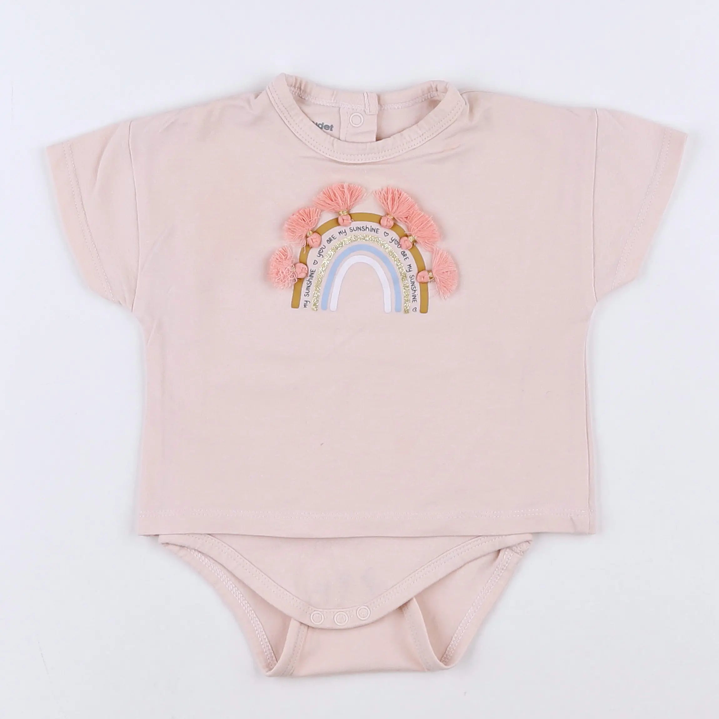Vertbaudet - body vetement rose - 3 mois