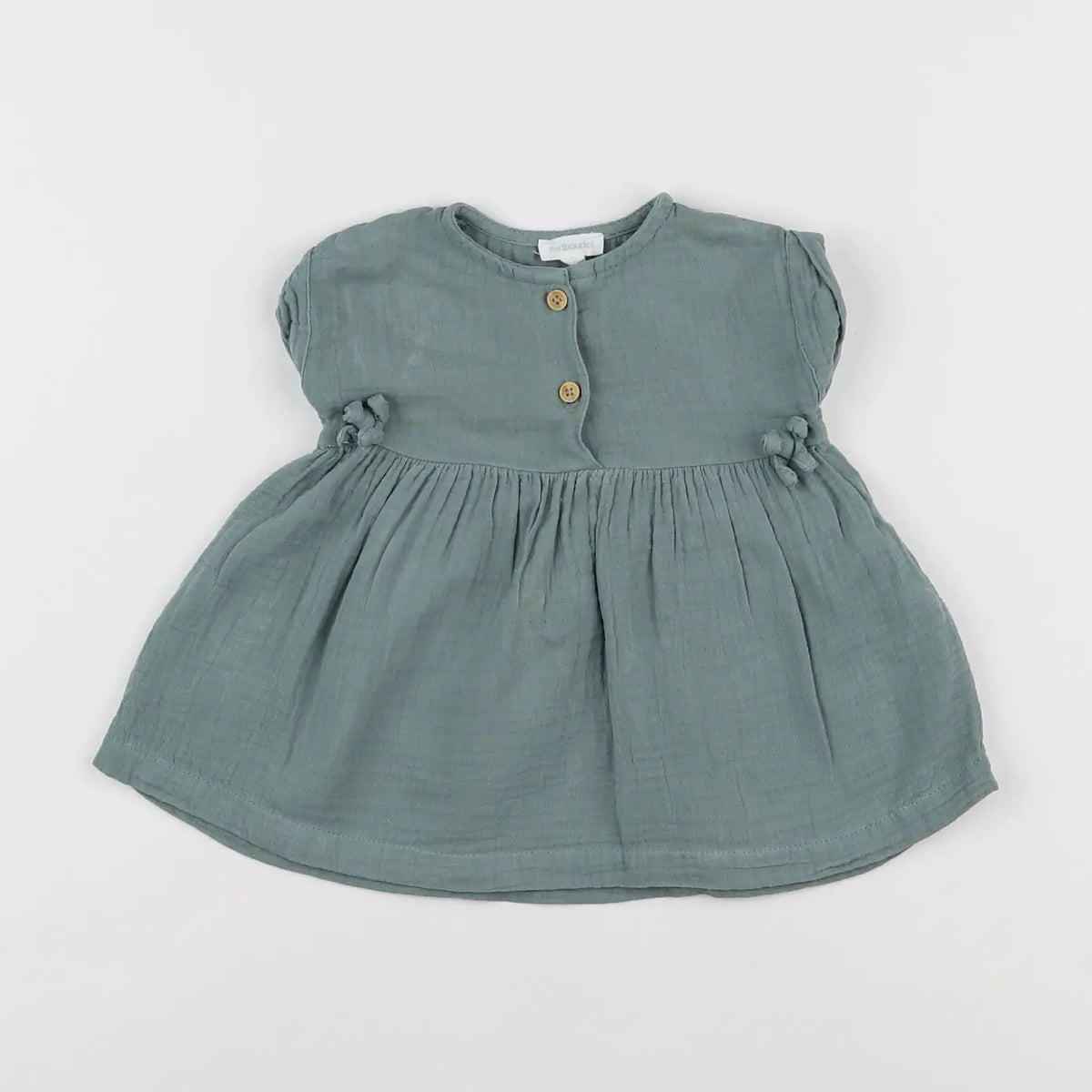 Vertbaudet - robe vert - 3 mois