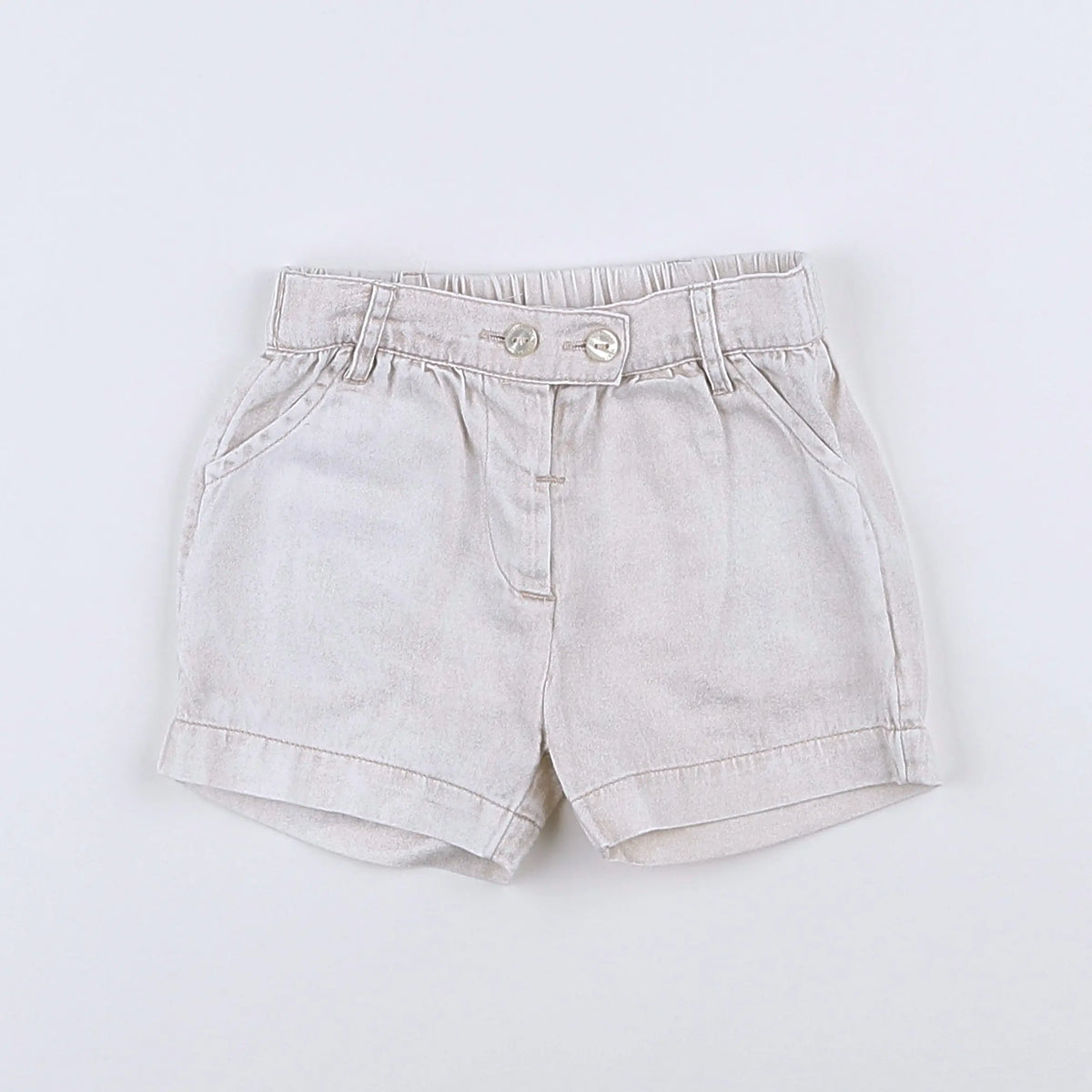 Vertbaudet - short gris - 9 mois