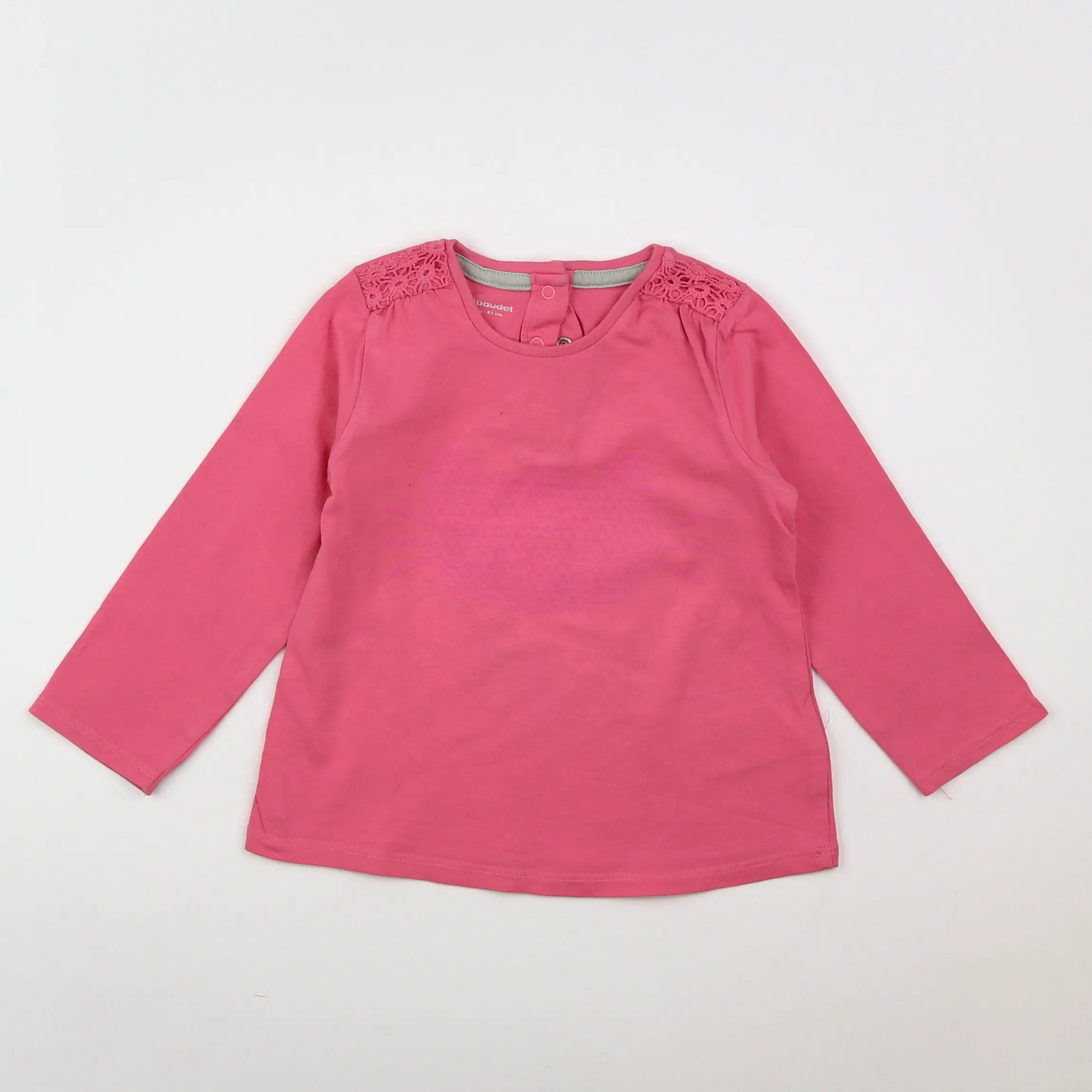 Vertbaudet - tee-shirt rose - 18 mois