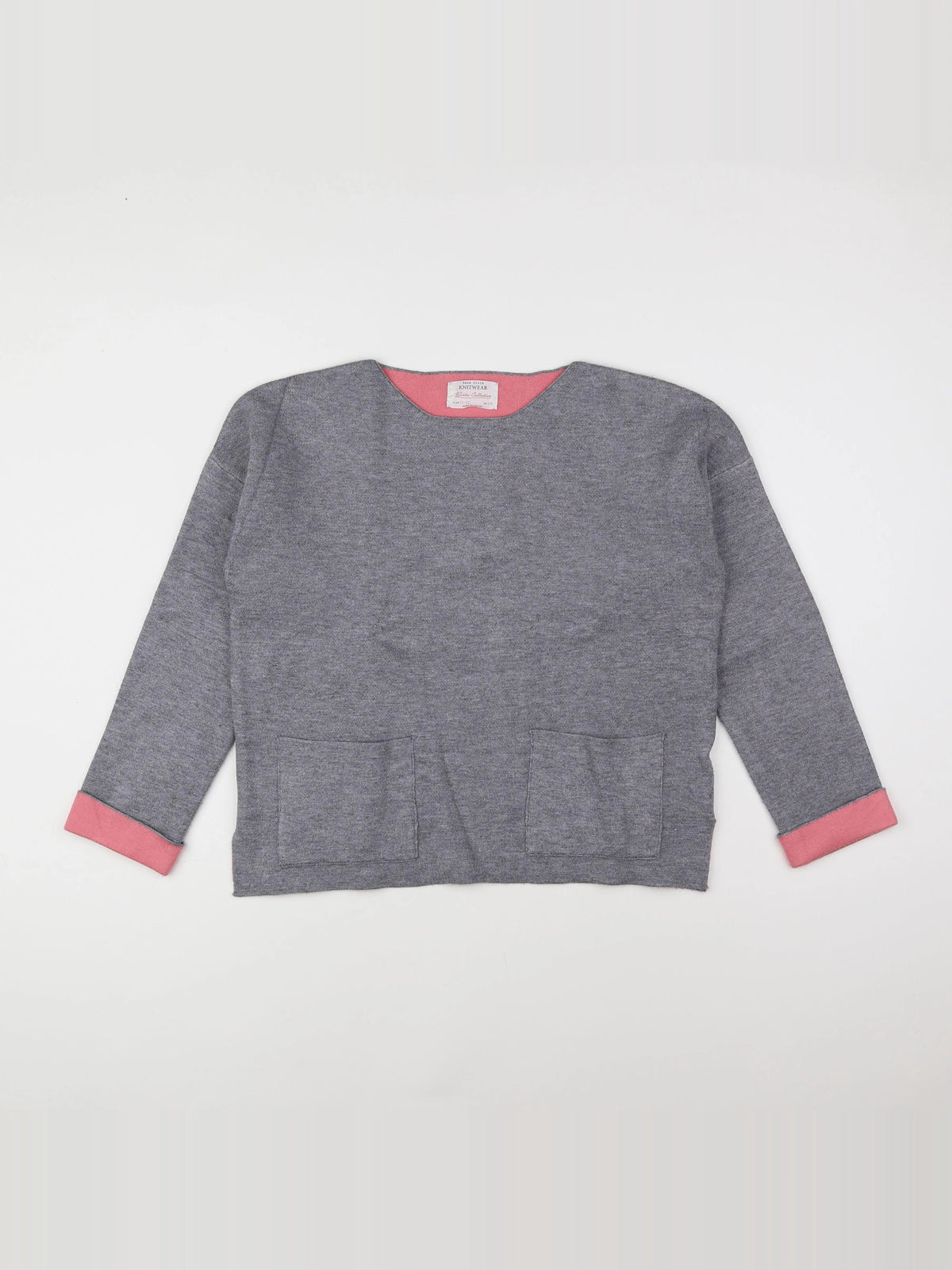 Zara - pull gris - 11/12 ans