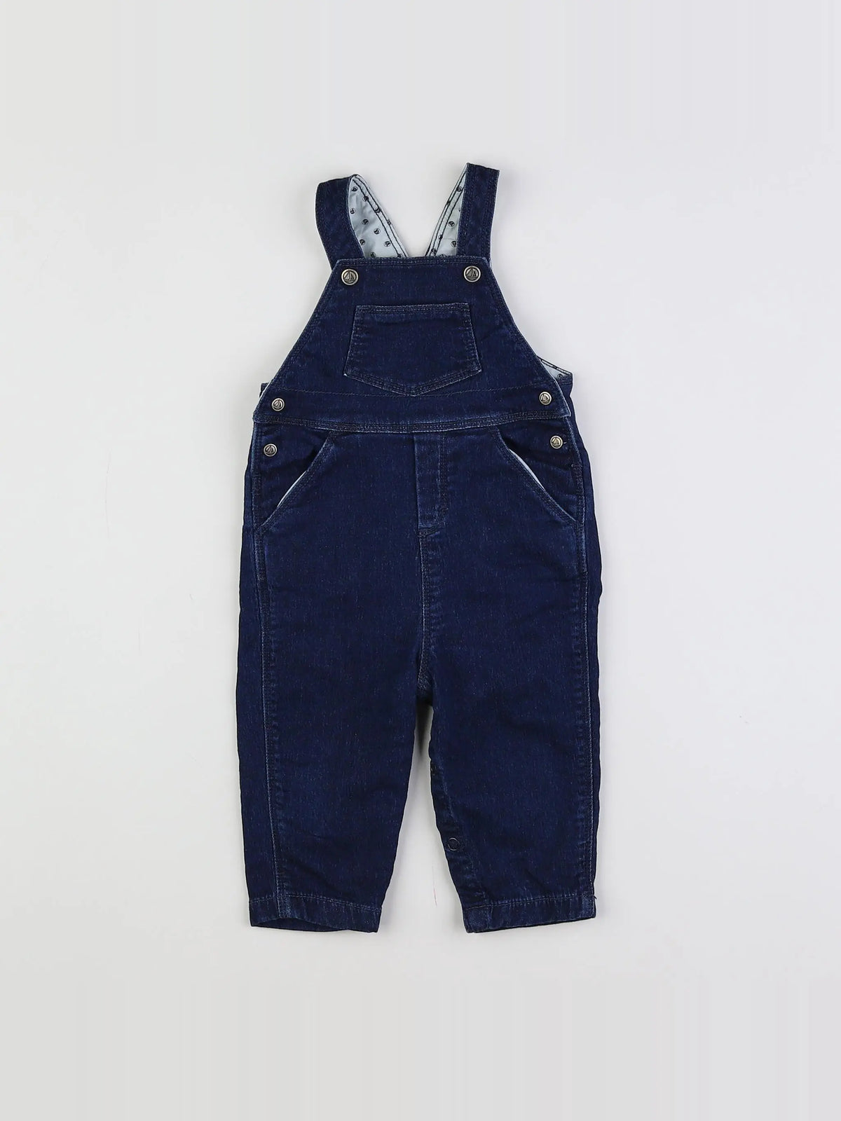 Petit Bateau - salopette bleu - 6 mois