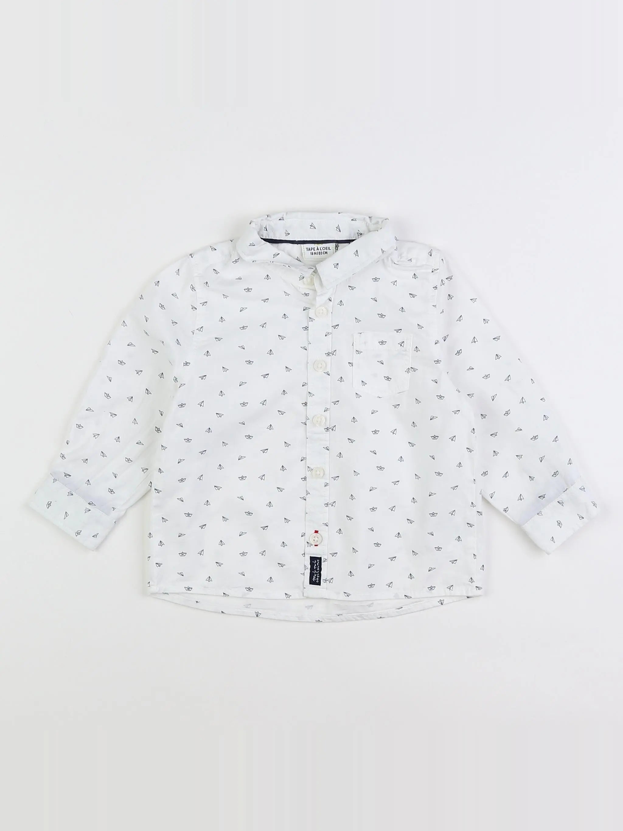 Tape à l'oeil - chemise blanc - 18 mois