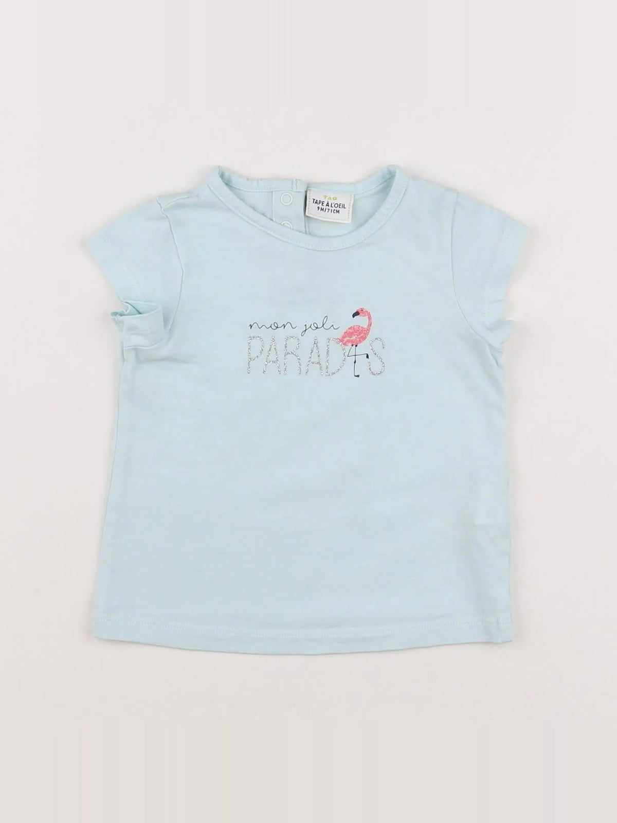 Tape à l'oeil - tee-shirt bleu - 9 mois