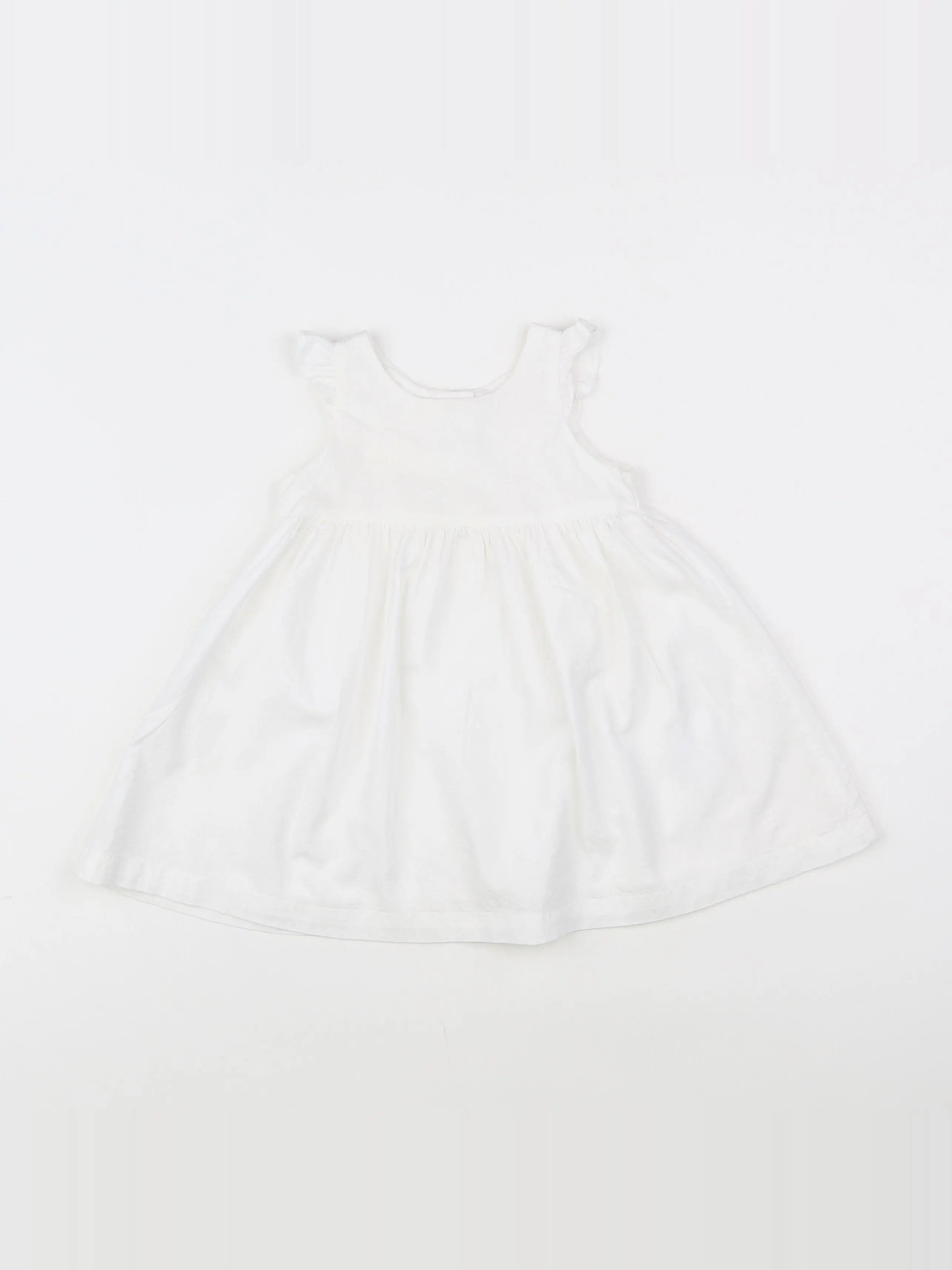 Petit Bateau - robe blanc - 6 mois