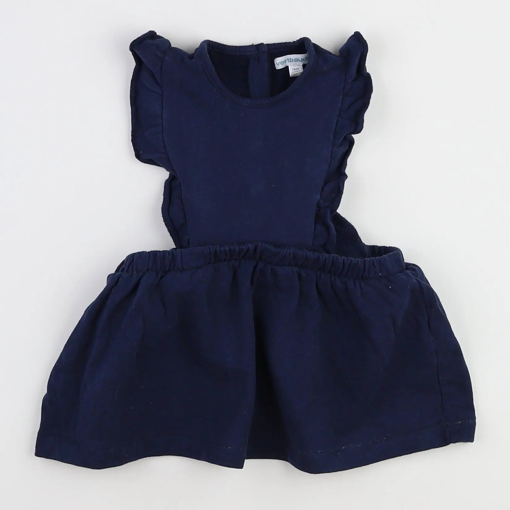 Vertbaudet - robe bleu - 12 mois