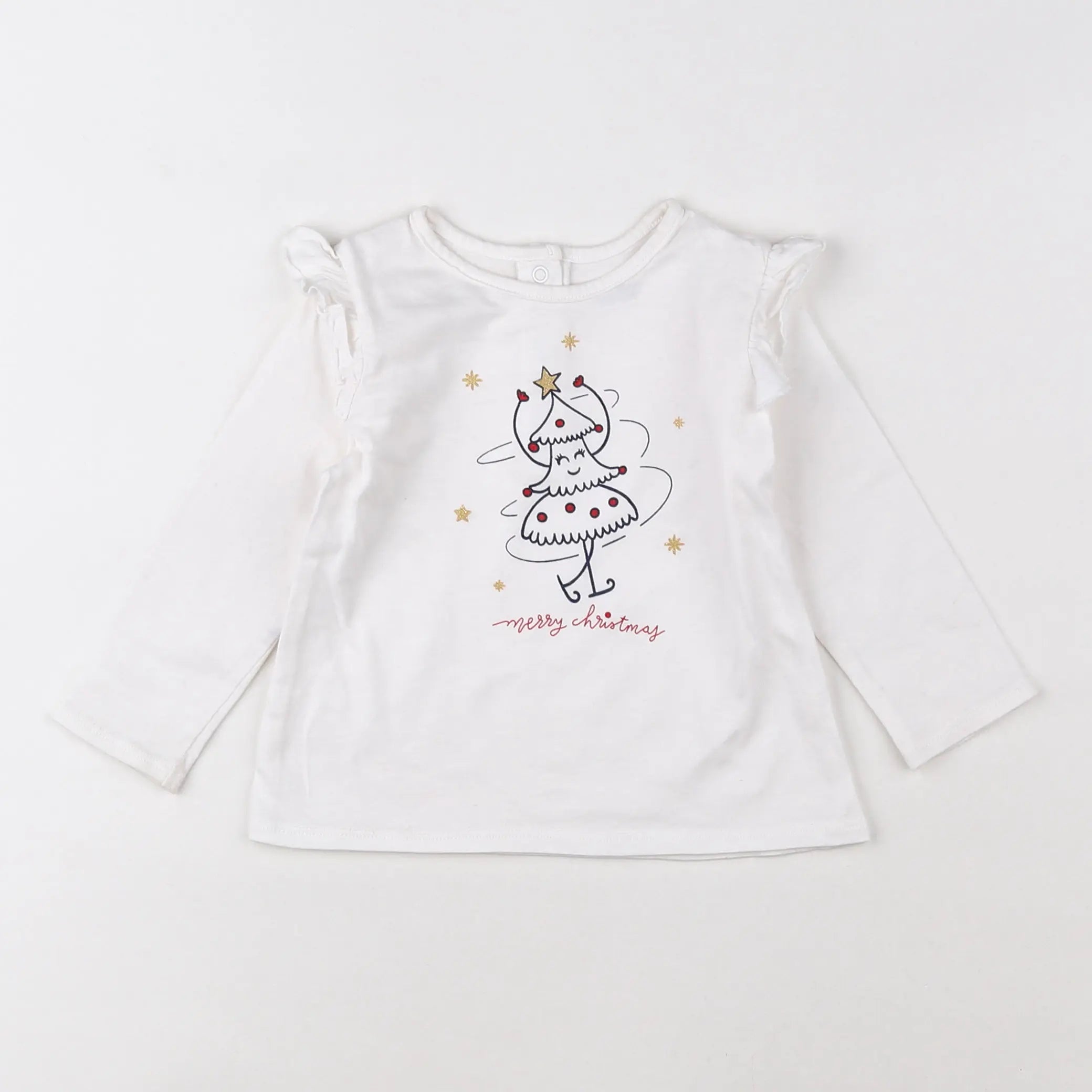 Vertbaudet - tee-shirt blanc - 12 mois