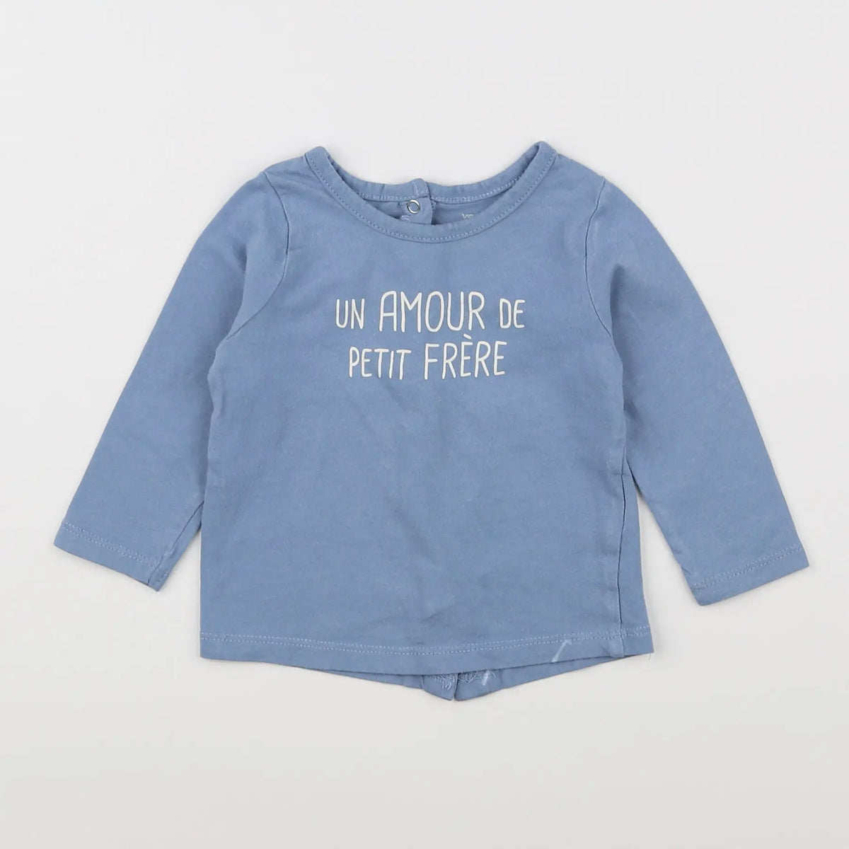 Vertbaudet - tee-shirt bleu - 6 mois