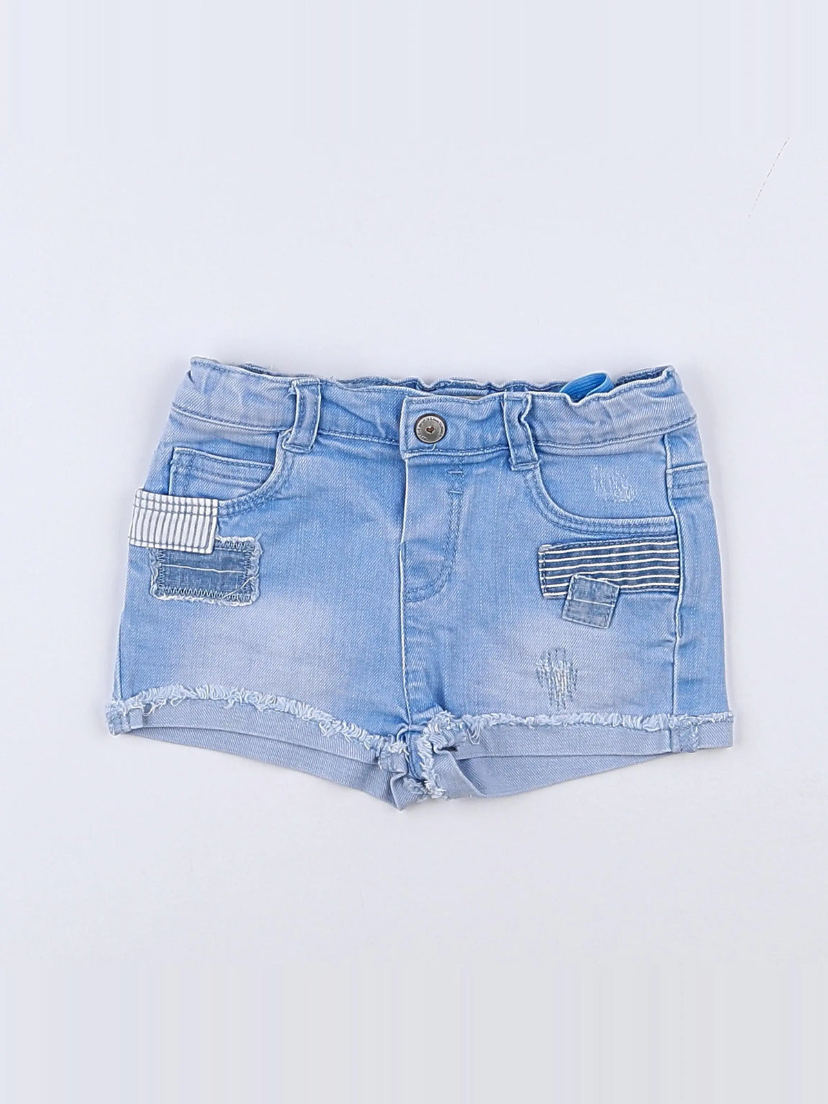 Zara - short bleu - 9/12 mois