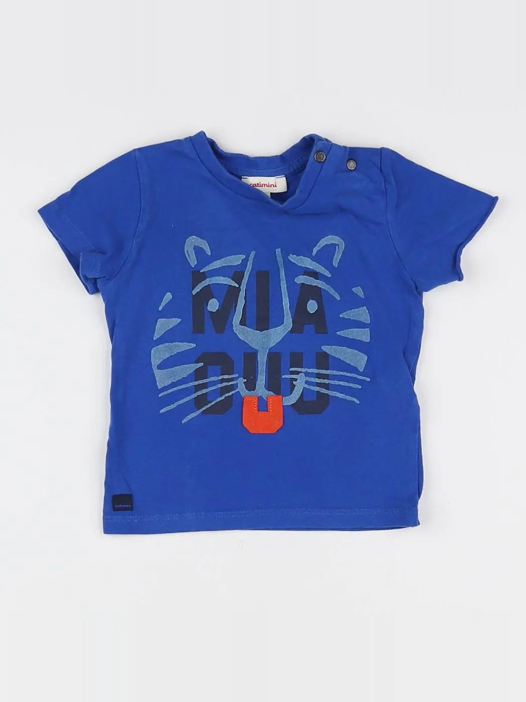 Catimini - tee-shirt bleu, multicolore - 12 mois