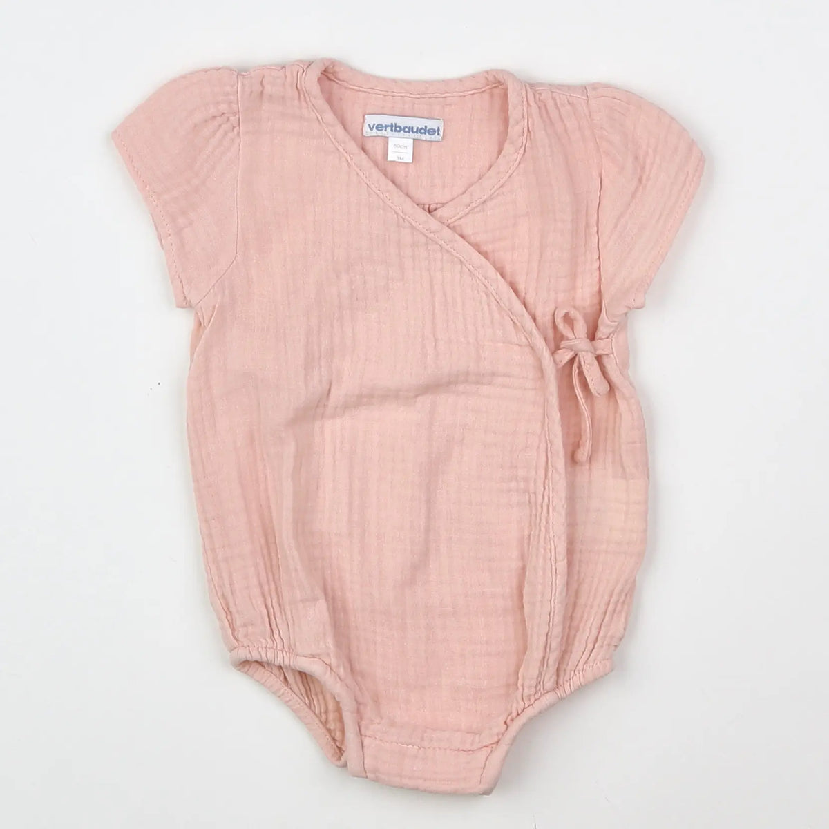 Vertbaudet - combinaison rose - 3 mois