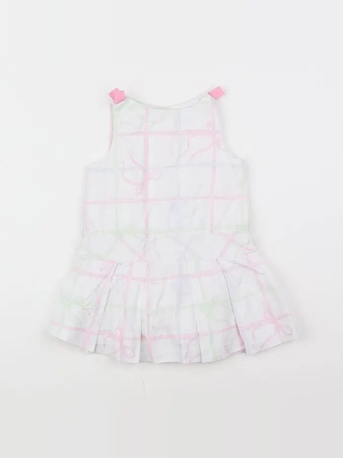 Jacadi - robe blanc, rose - 12 mois