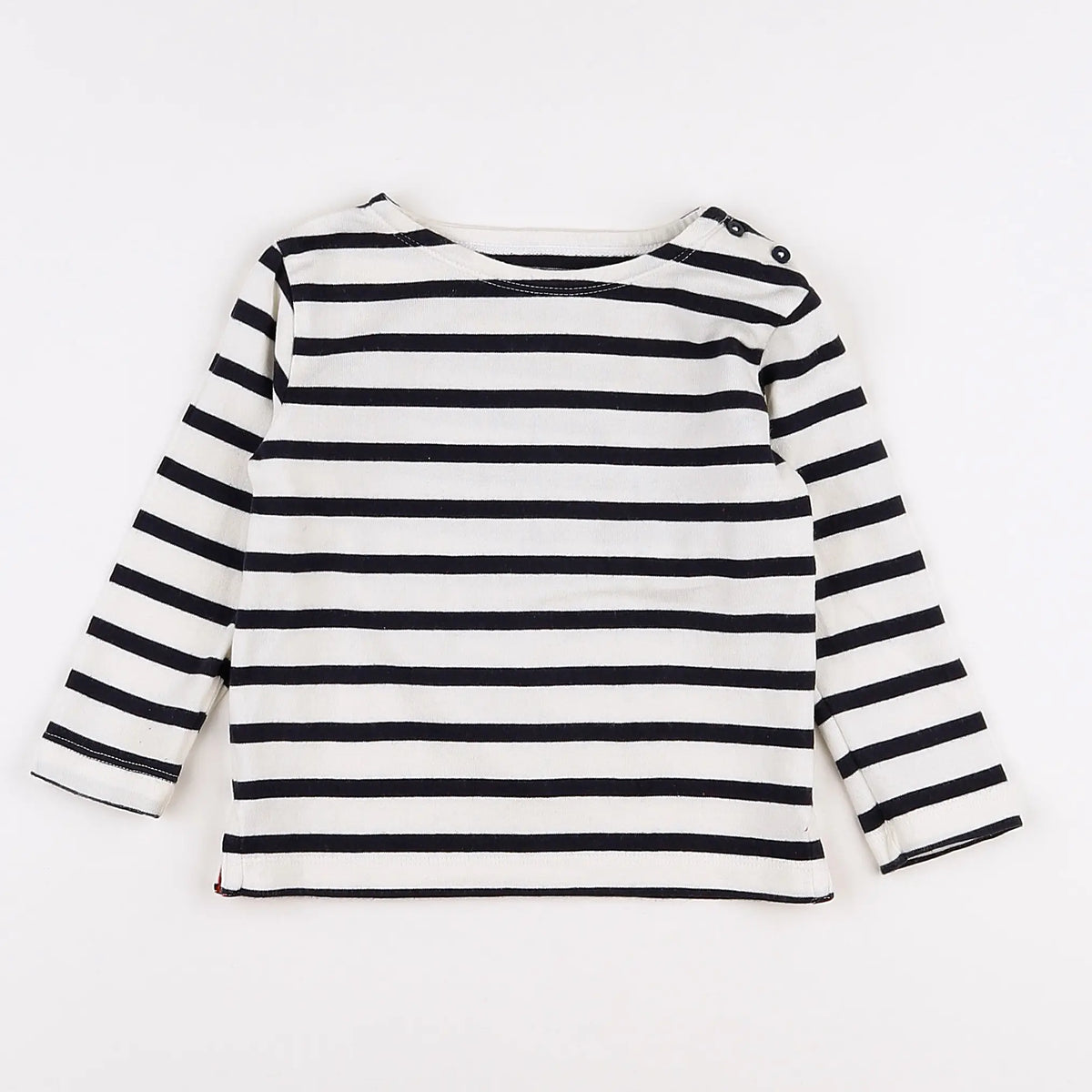 Boutchou - tee-shirt blanc, bleu - 9 mois