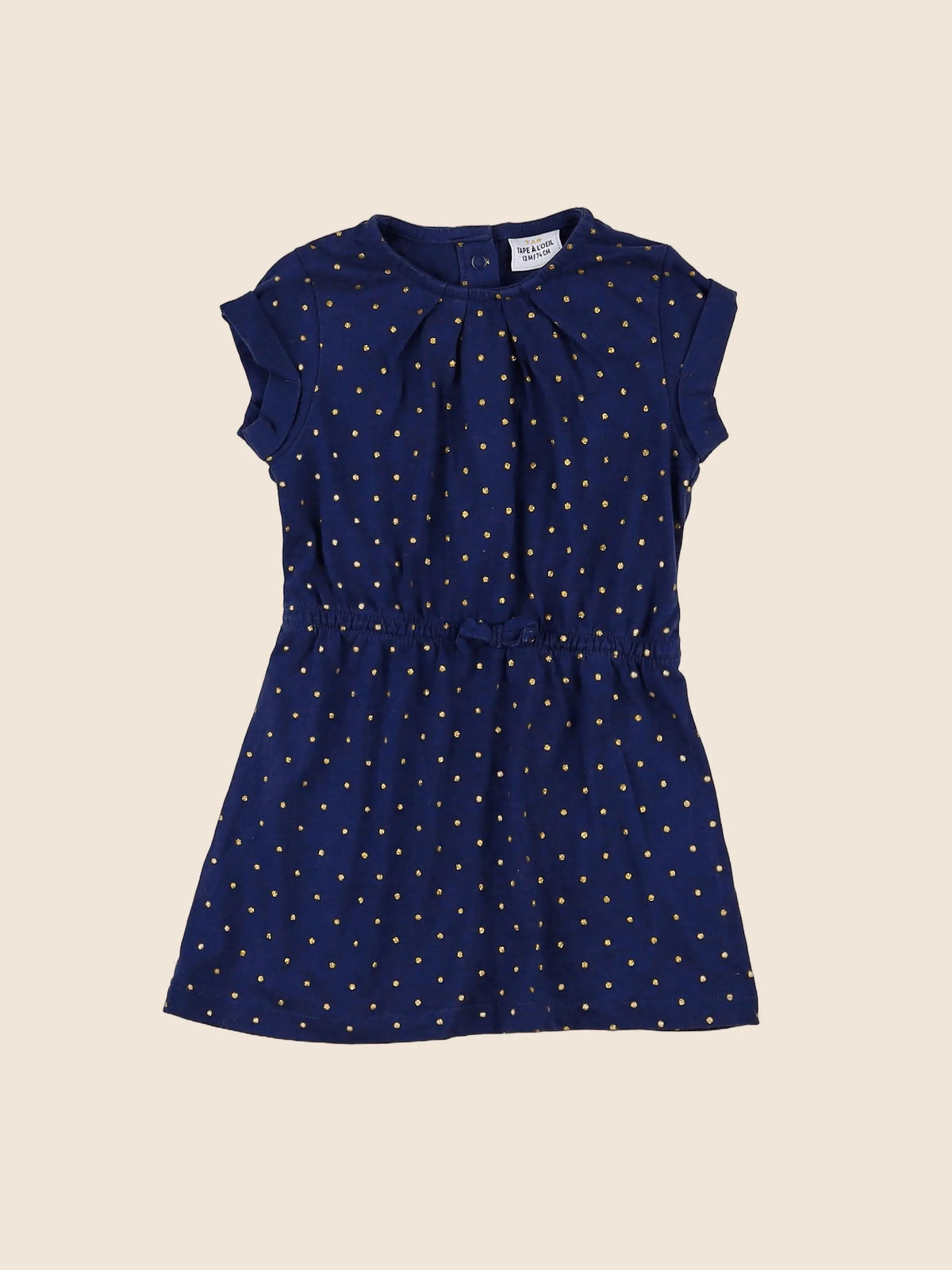 Tape à l'oeil - robe bleu - 12 mois