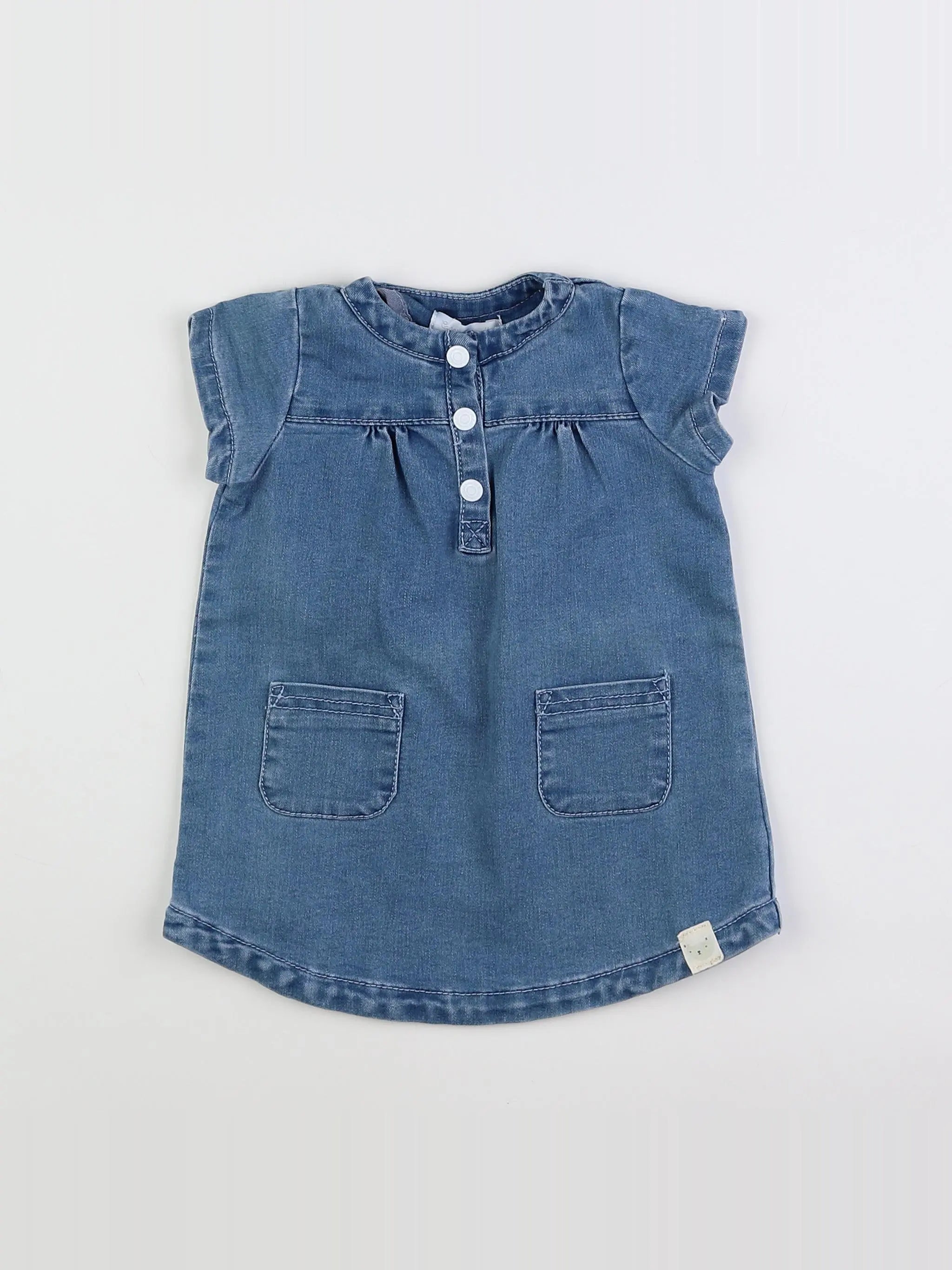 Cadet Rousselle - robe bleu - 12 mois