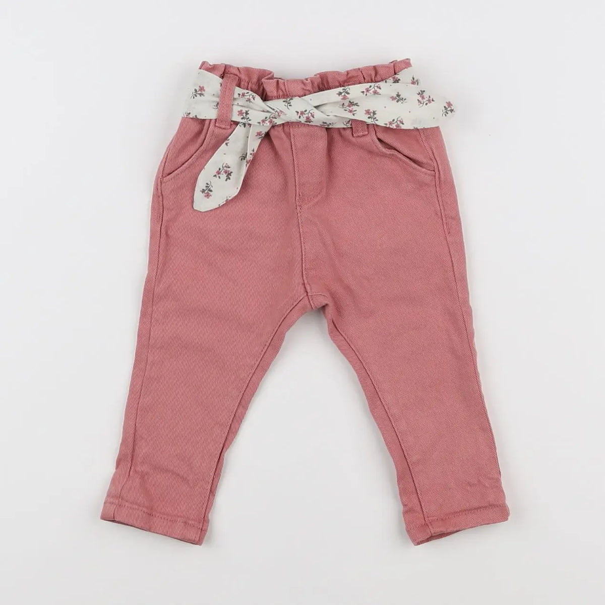 Vertbaudet - jean rose - 6 mois