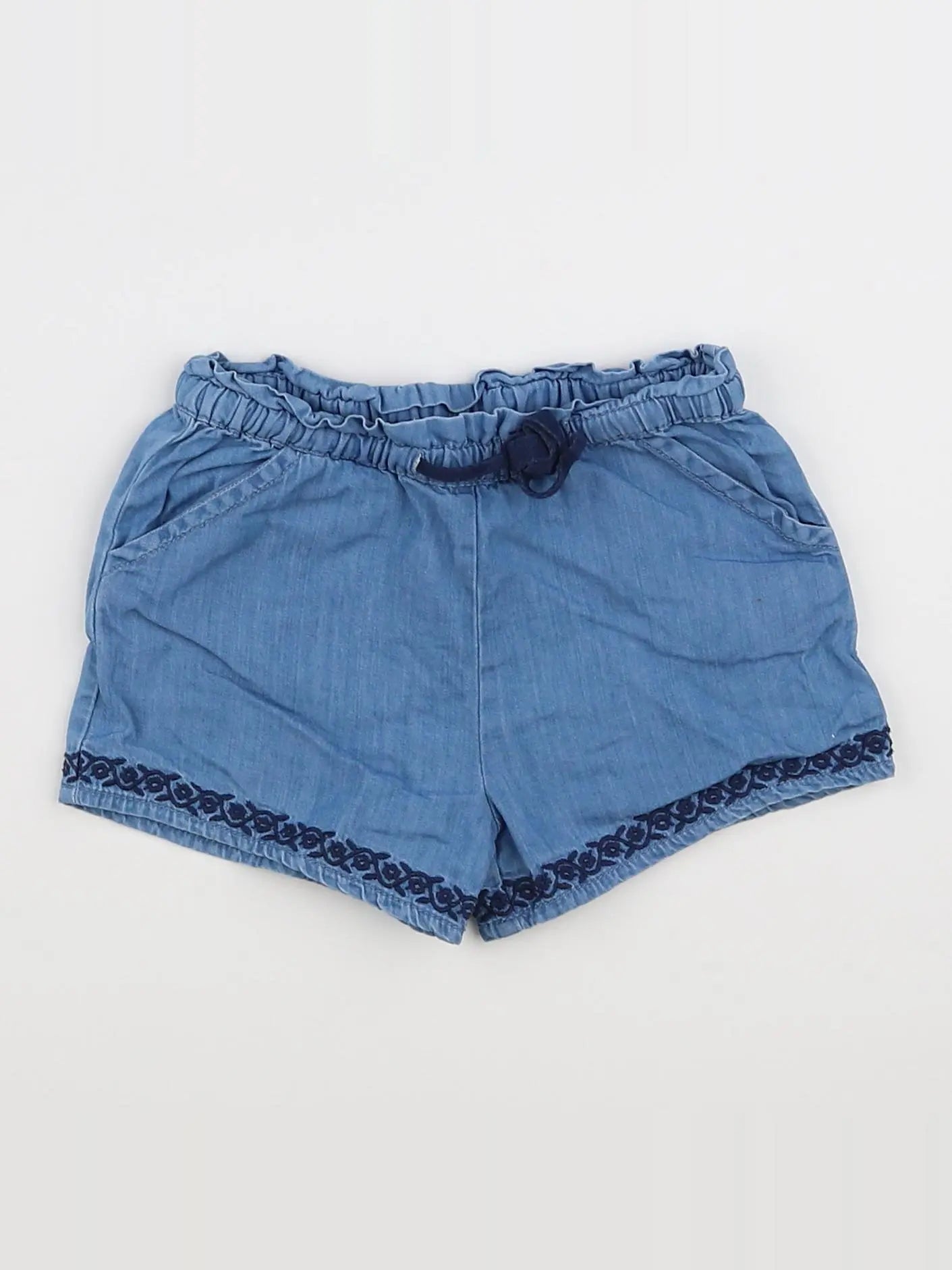 Boutchou - short bleu - 12 mois