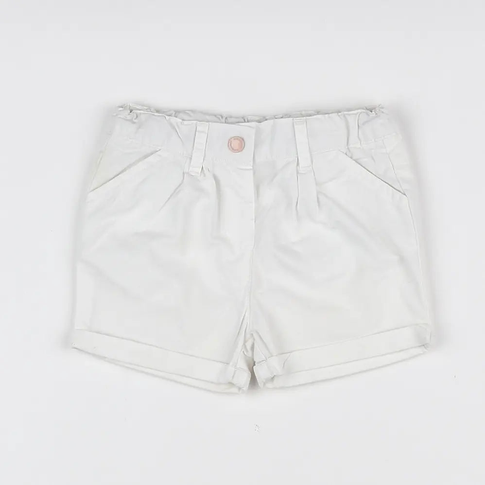 Vertbaudet - short blanc - 12 mois