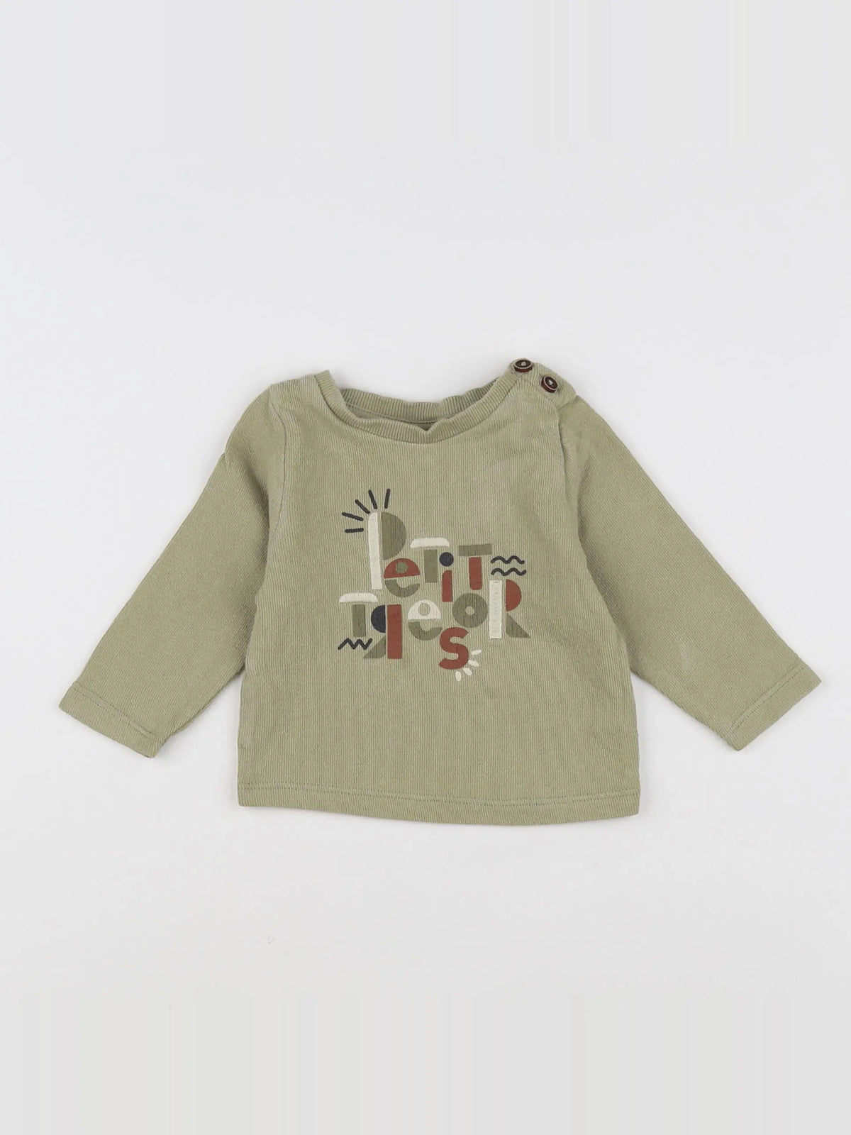 Tape à l'oeil - sweat vert - 3 mois