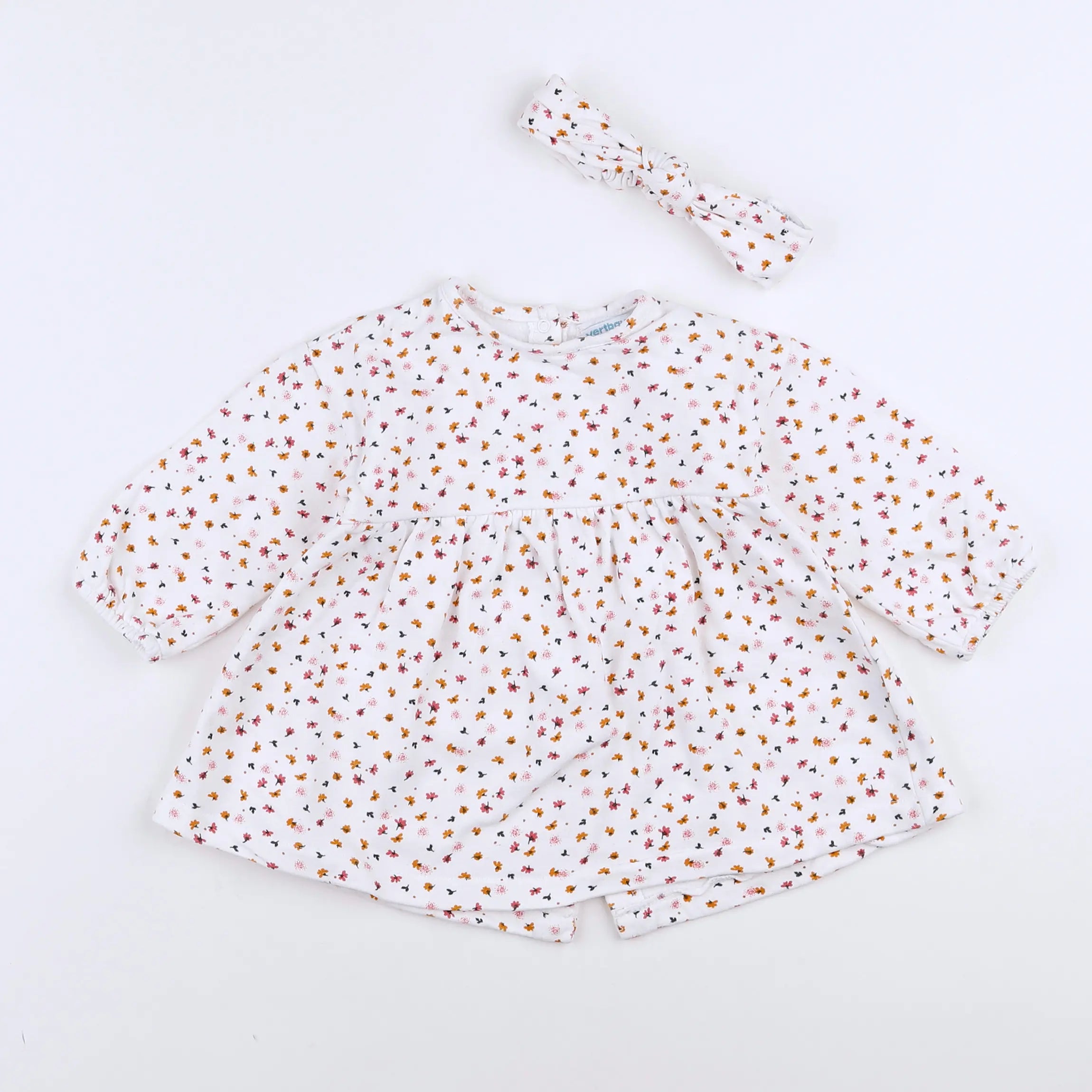 Vertbaudet - robe multicolore - 12 mois