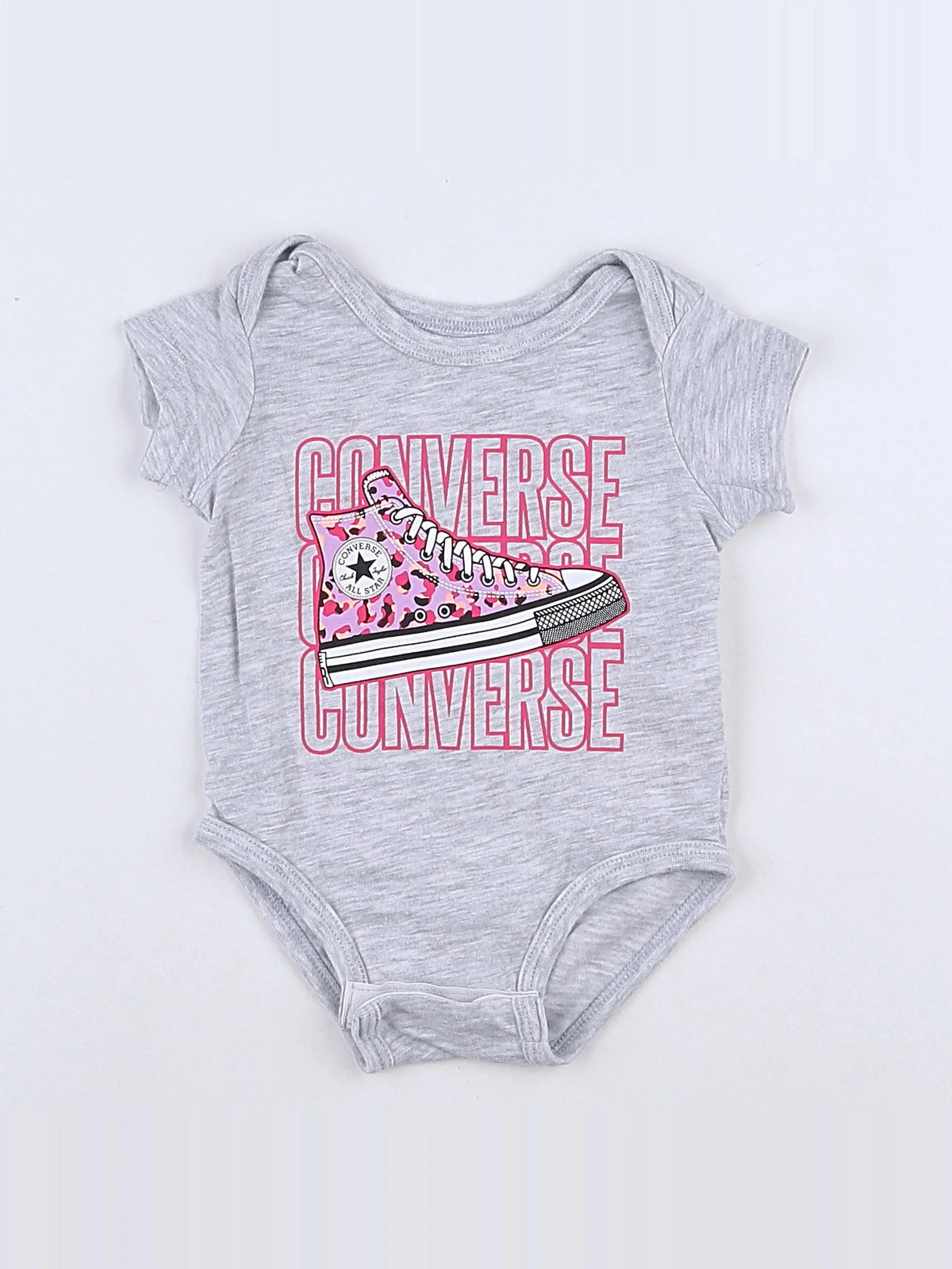 Converse - body rose, gris - 3 mois