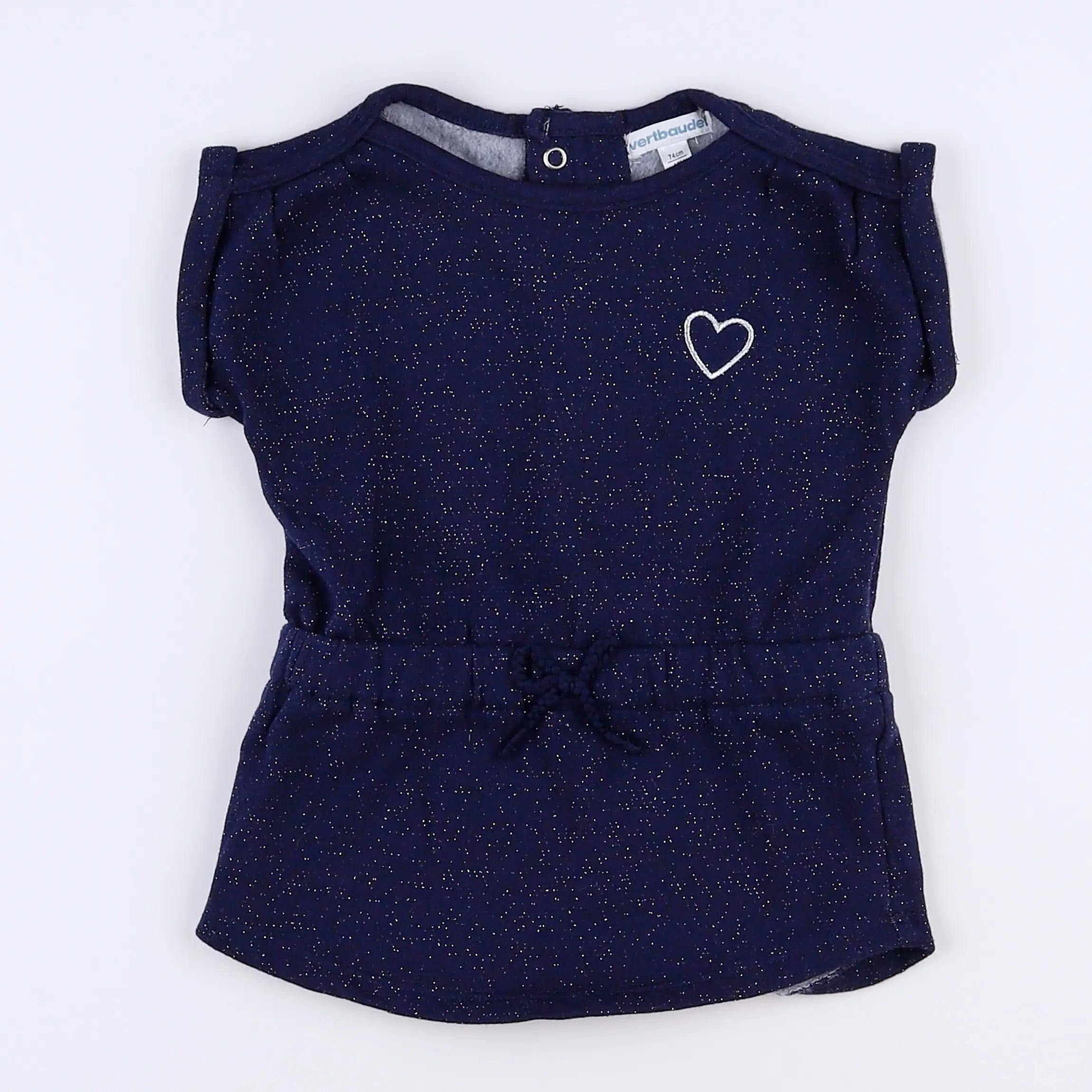Vertbaudet - robe bleu - 12 mois