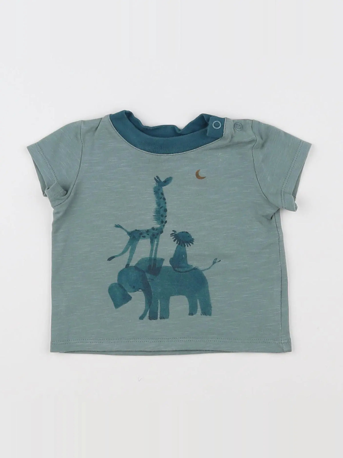 Moulin Roty - tee-shirt vert - 3 mois