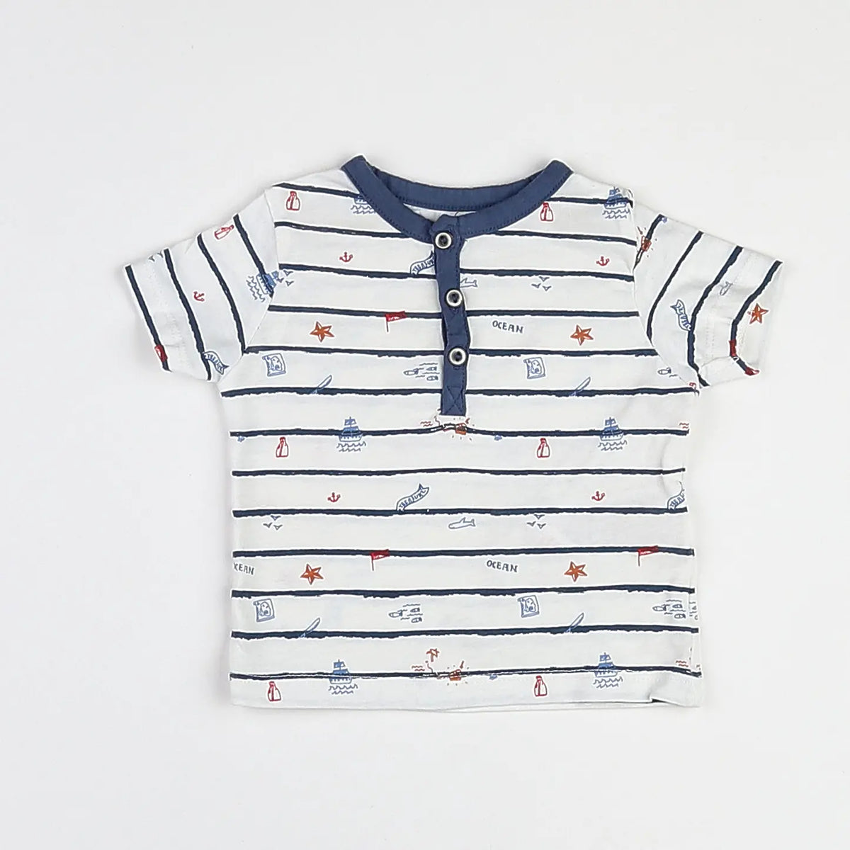 Vertbaudet - tee-shirt multicolore - 3 mois
