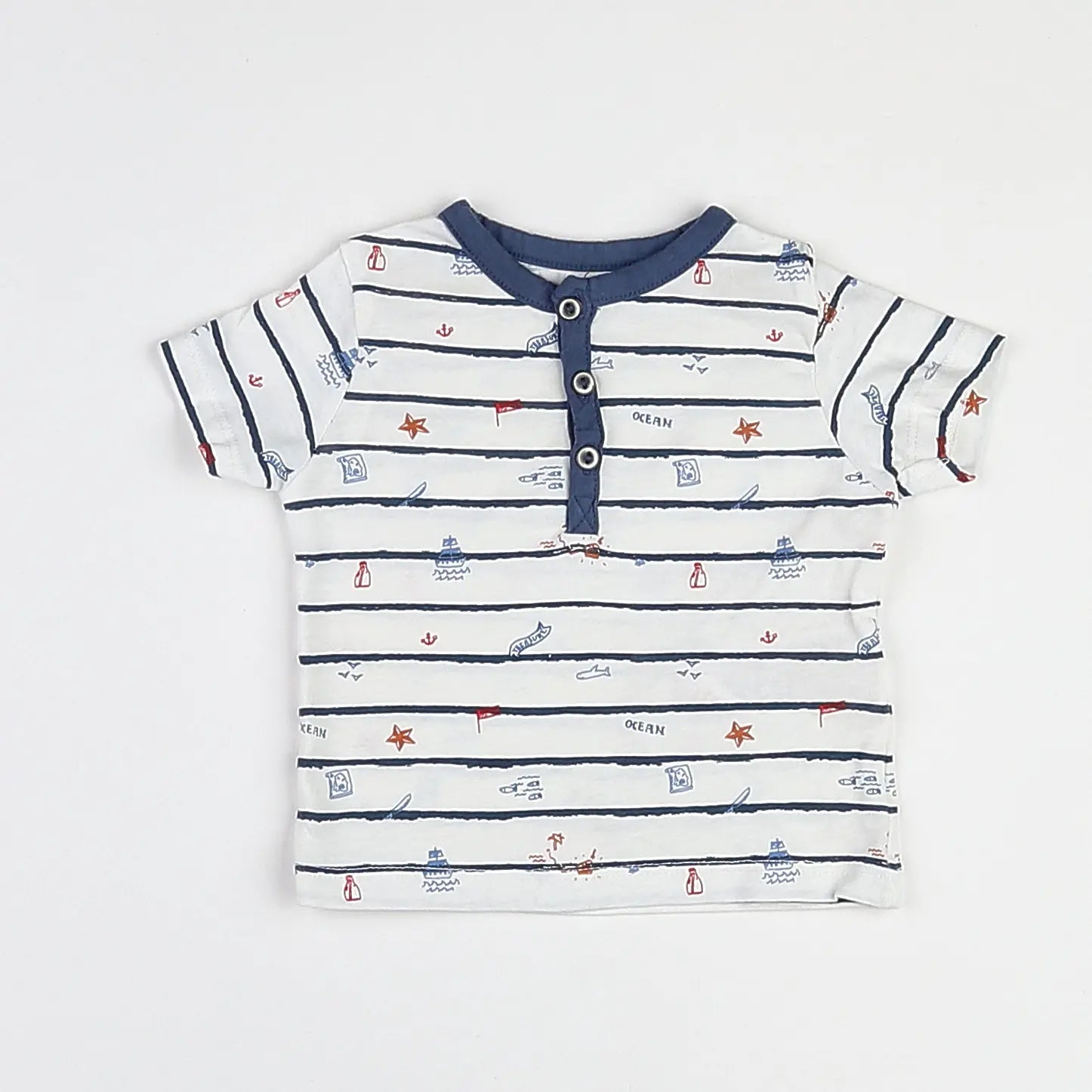 Vertbaudet - tee-shirt multicolore - 3 mois