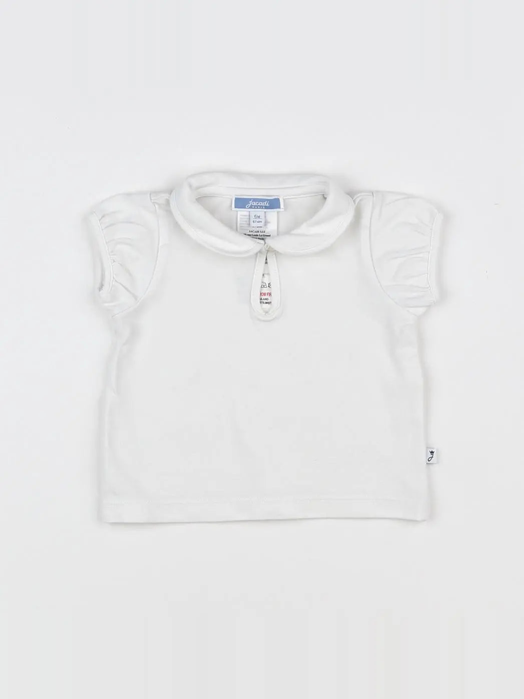 Jacadi - polo blanc - 6 mois