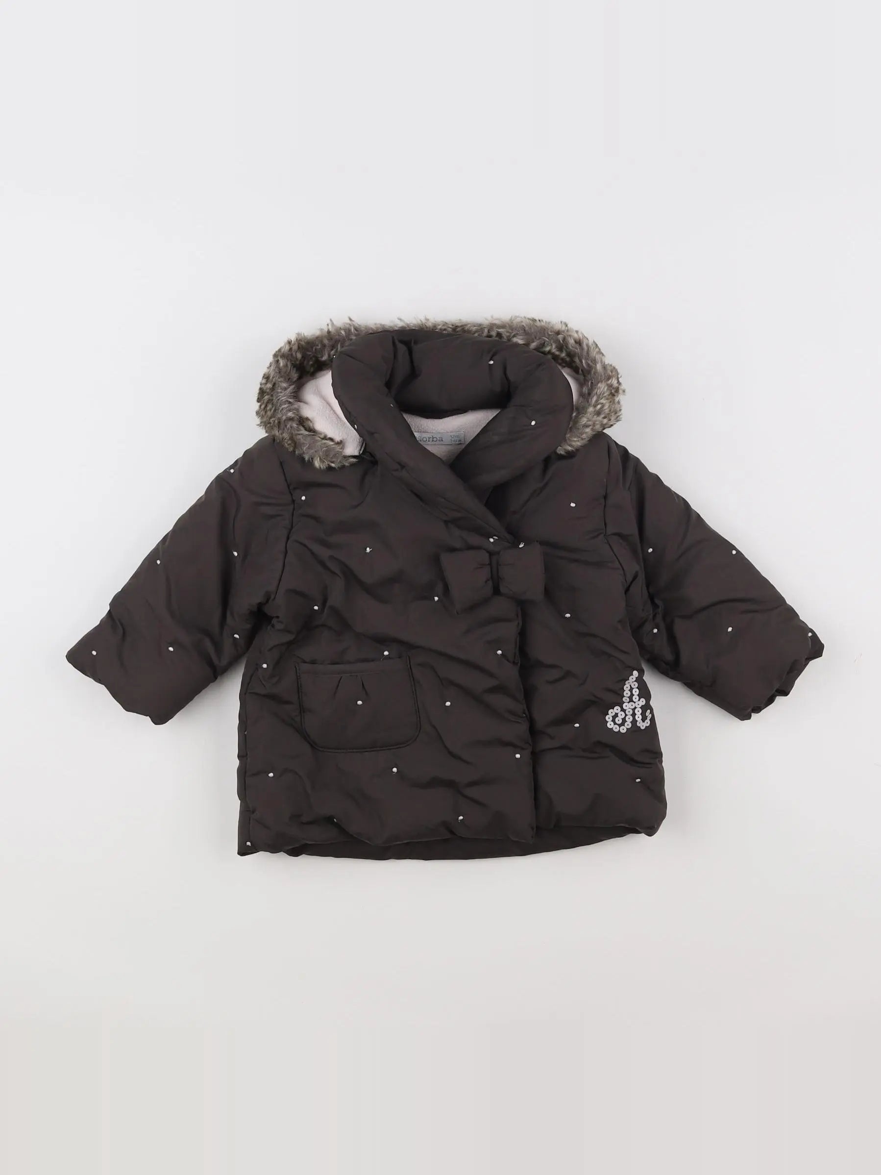 Absorba - doudoune marron - 12 mois