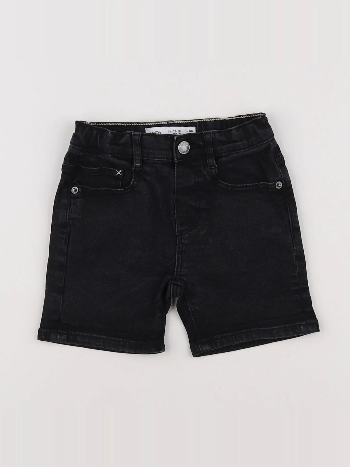 Zara - short noir - 12/18 mois