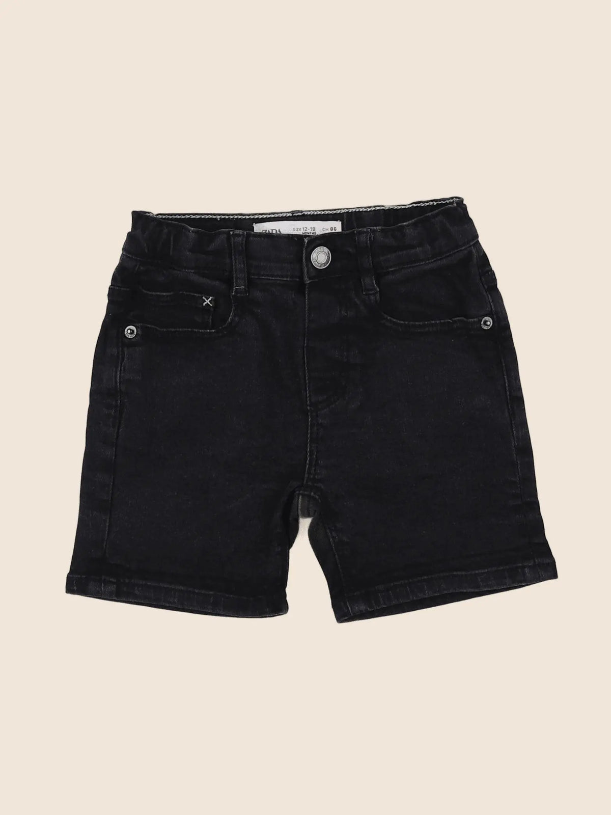 Zara - short noir - 12/18 mois