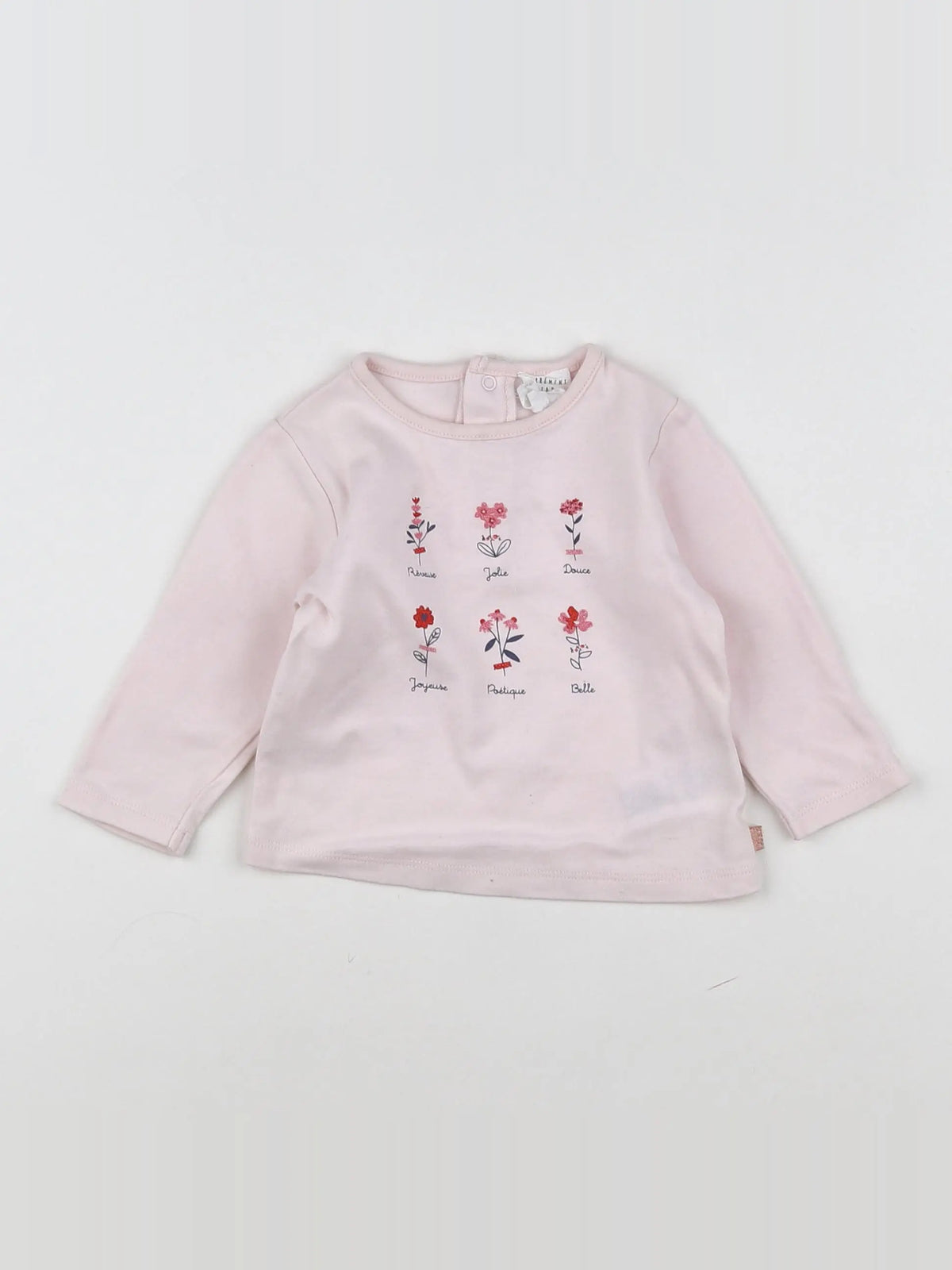 Carrément Beau - tee-shirt rose - 9 mois