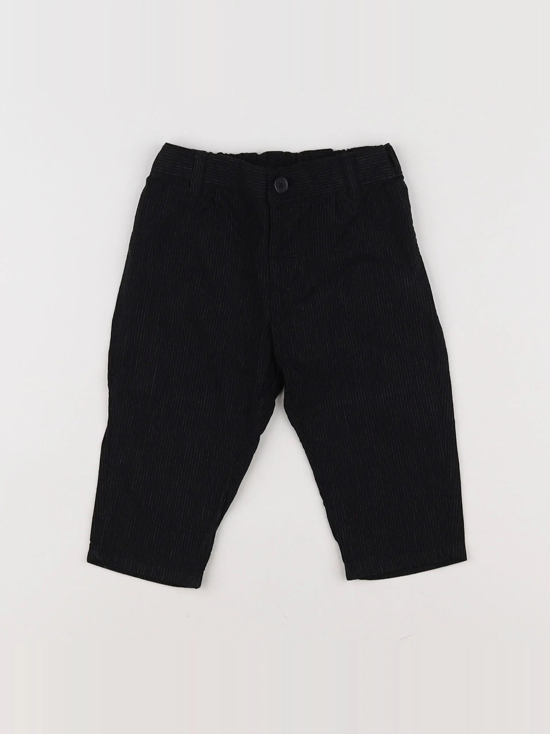 H&M - pantalon noir - 6/9 mois
