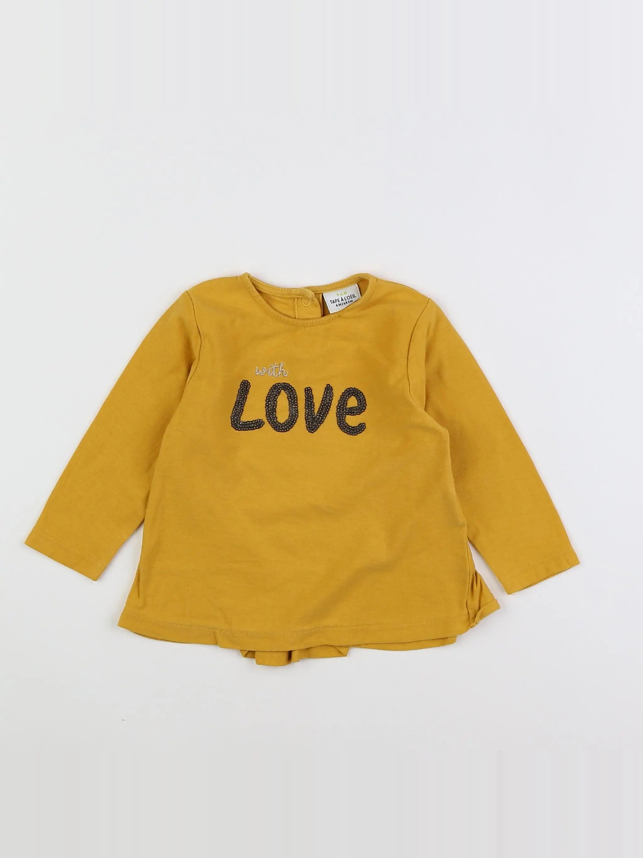 Tape à l'oeil - tee-shirt jaune - 6 mois