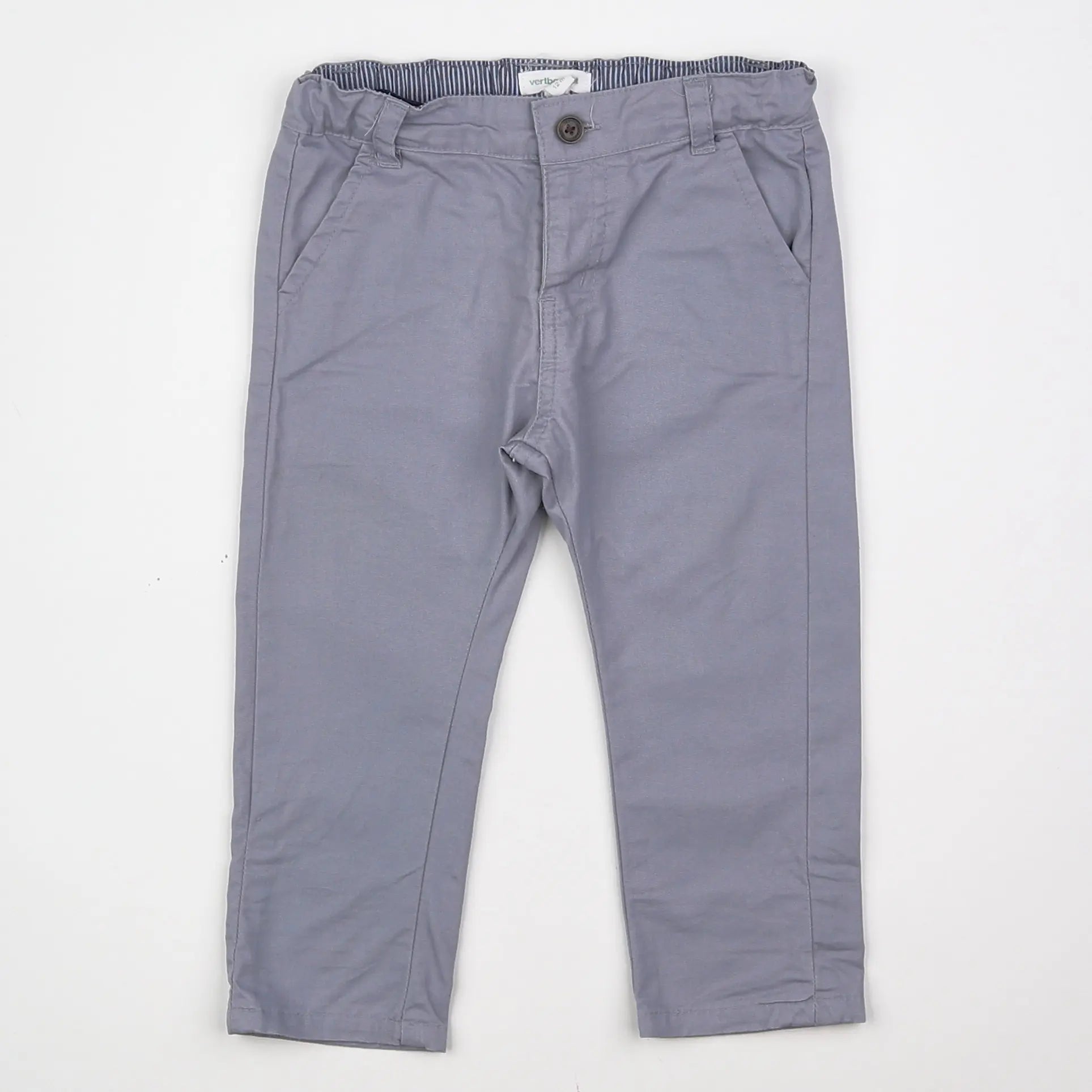 Vertbaudet - pantalon bleu - 12 mois