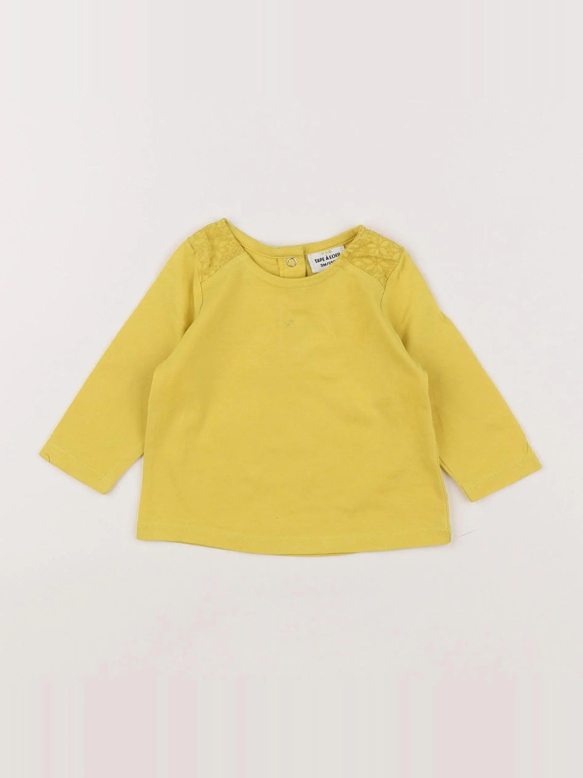 Tape à l'oeil - tee-shirt jaune - 3 mois