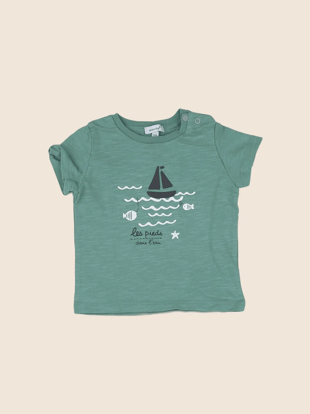 Absorba - tee-shirt vert - 6 mois