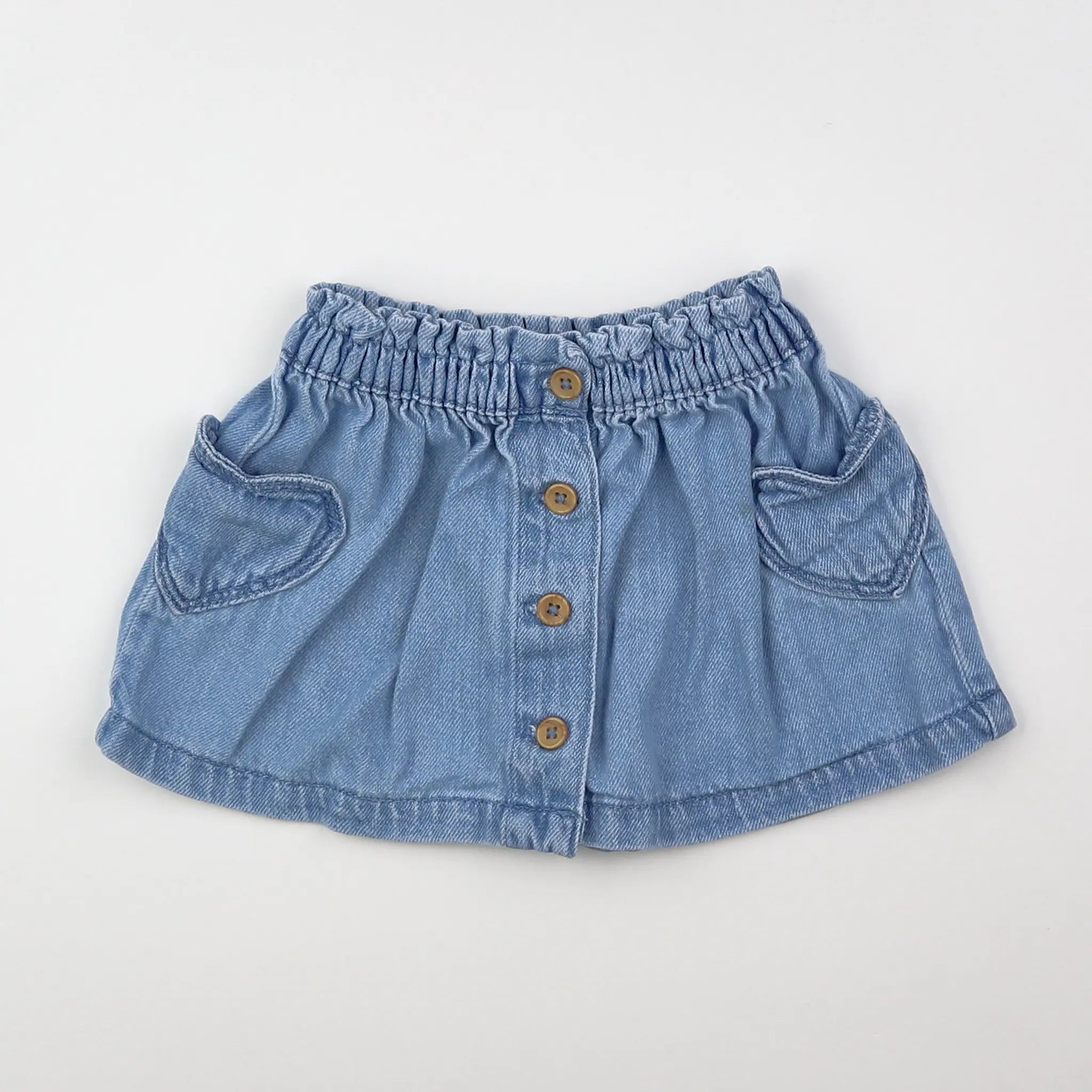 Vertbaudet - jupe bleu - 12 mois