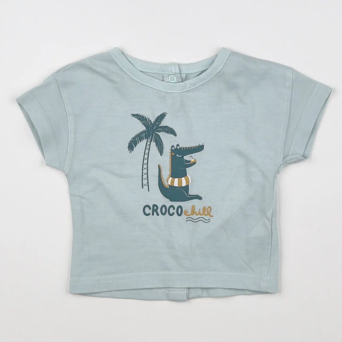 Vertbaudet - tee-shirt bleu - 3 mois