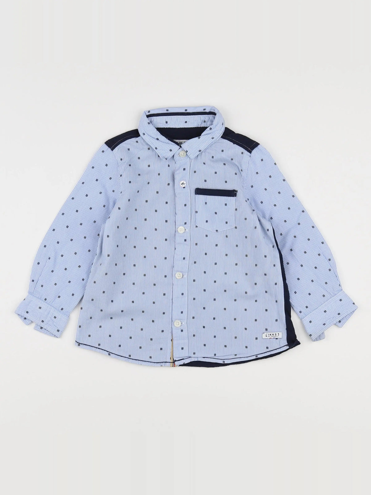 IKKS - chemise bleu - 18 mois