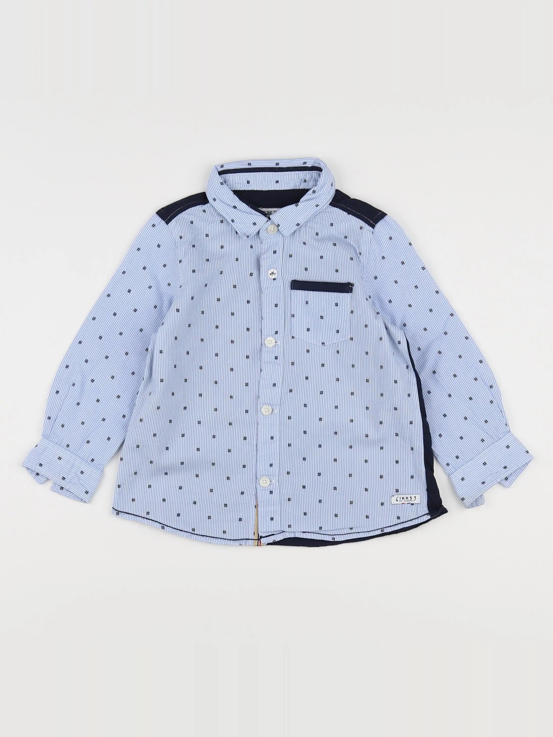 IKKS - chemise bleu - 18 mois