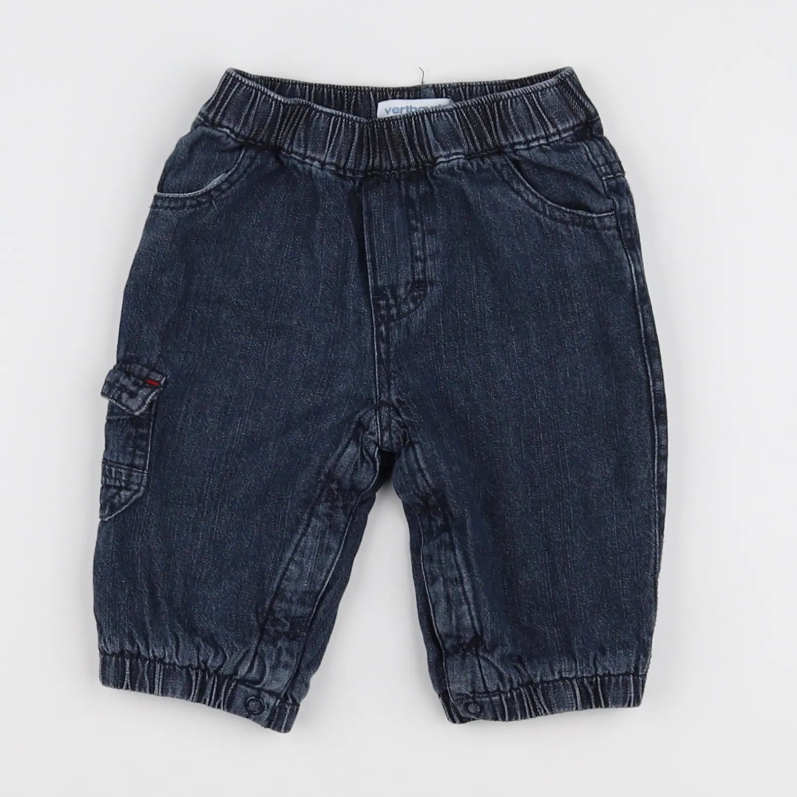 Vertbaudet - pantalon bleu - 6 mois