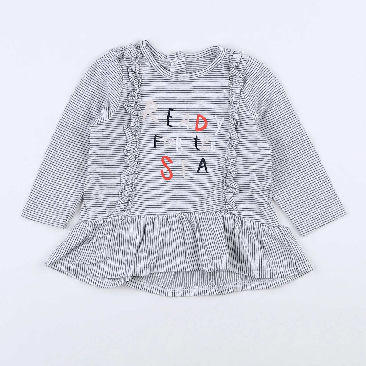 Vertbaudet - tee-shirt gris - 9 mois