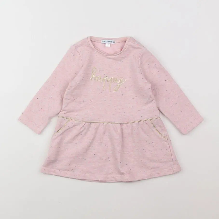 Vertbaudet - robe rose - 18 mois