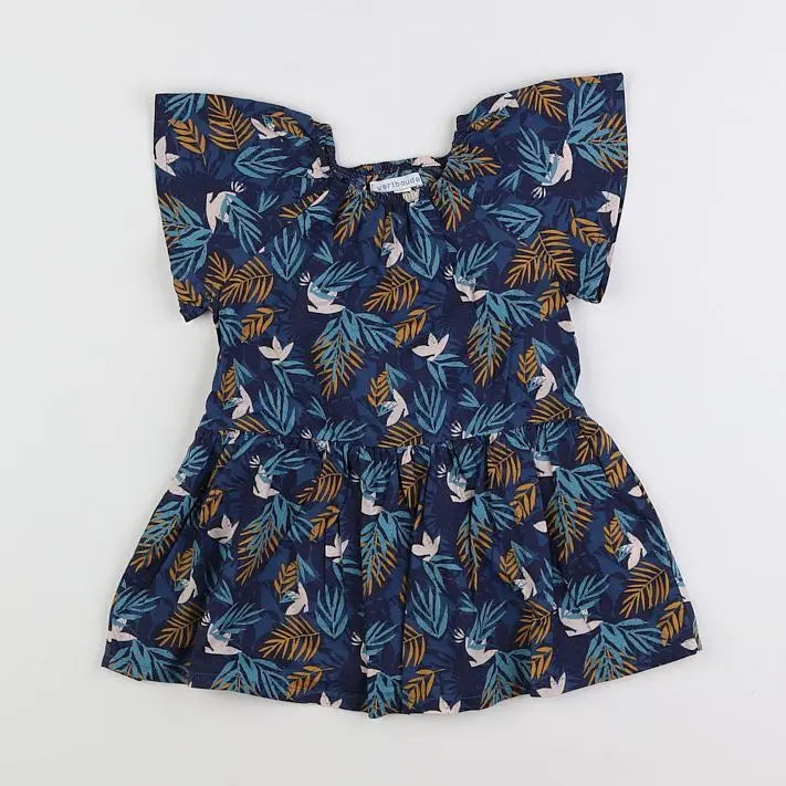 Vertbaudet - robe bleu - 18 mois